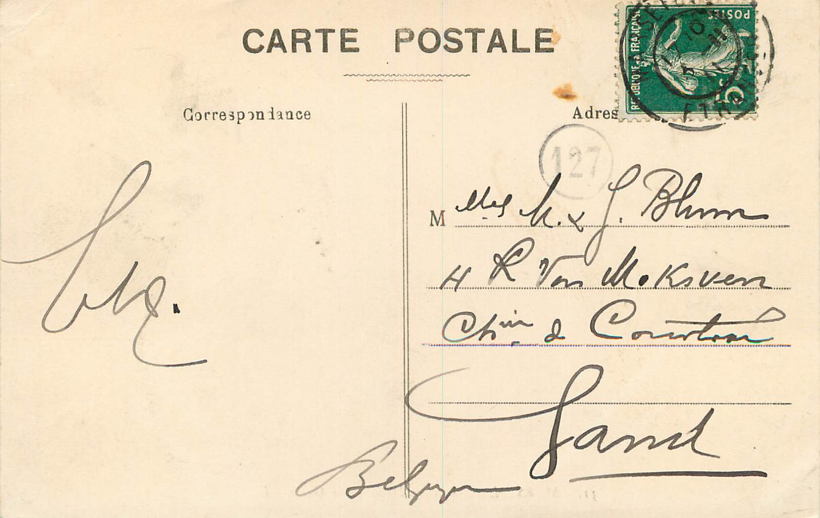 CPA Marseille Notre Dame de la Garde — Verso