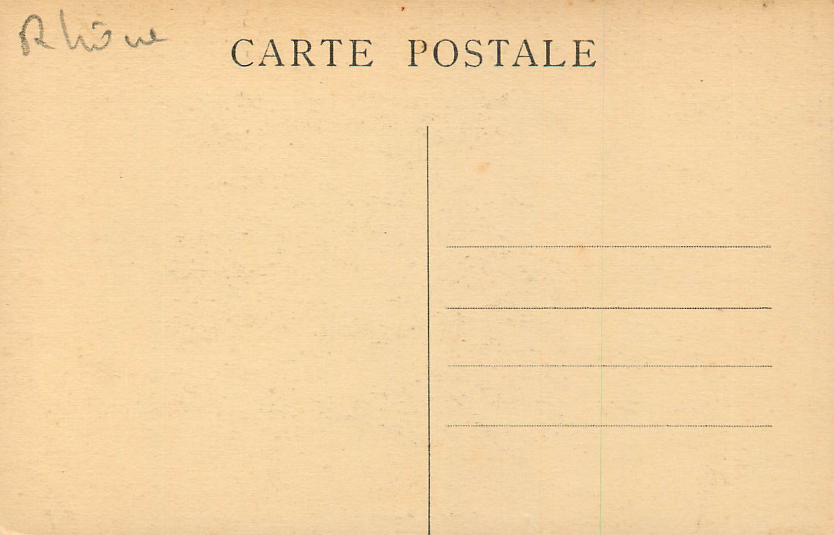 CPA Lyon Illustre Fontaine Bartholdi — Verso