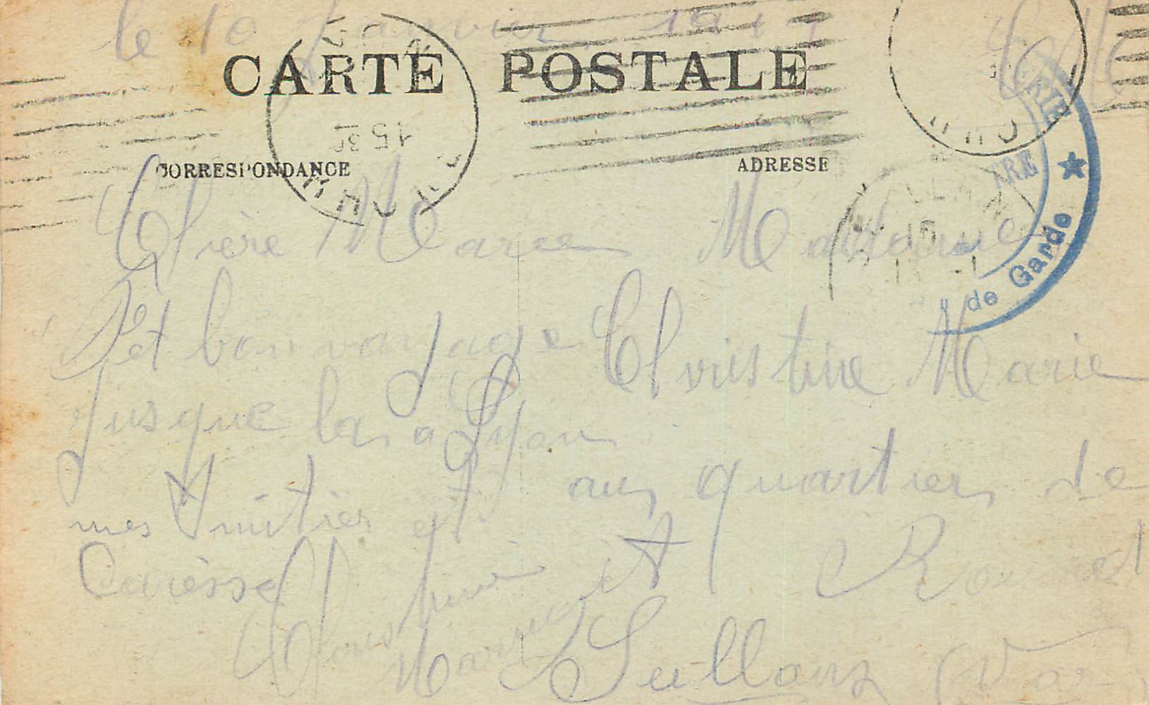 LYON — La Place Carnot et la Gare Perrache — Verso