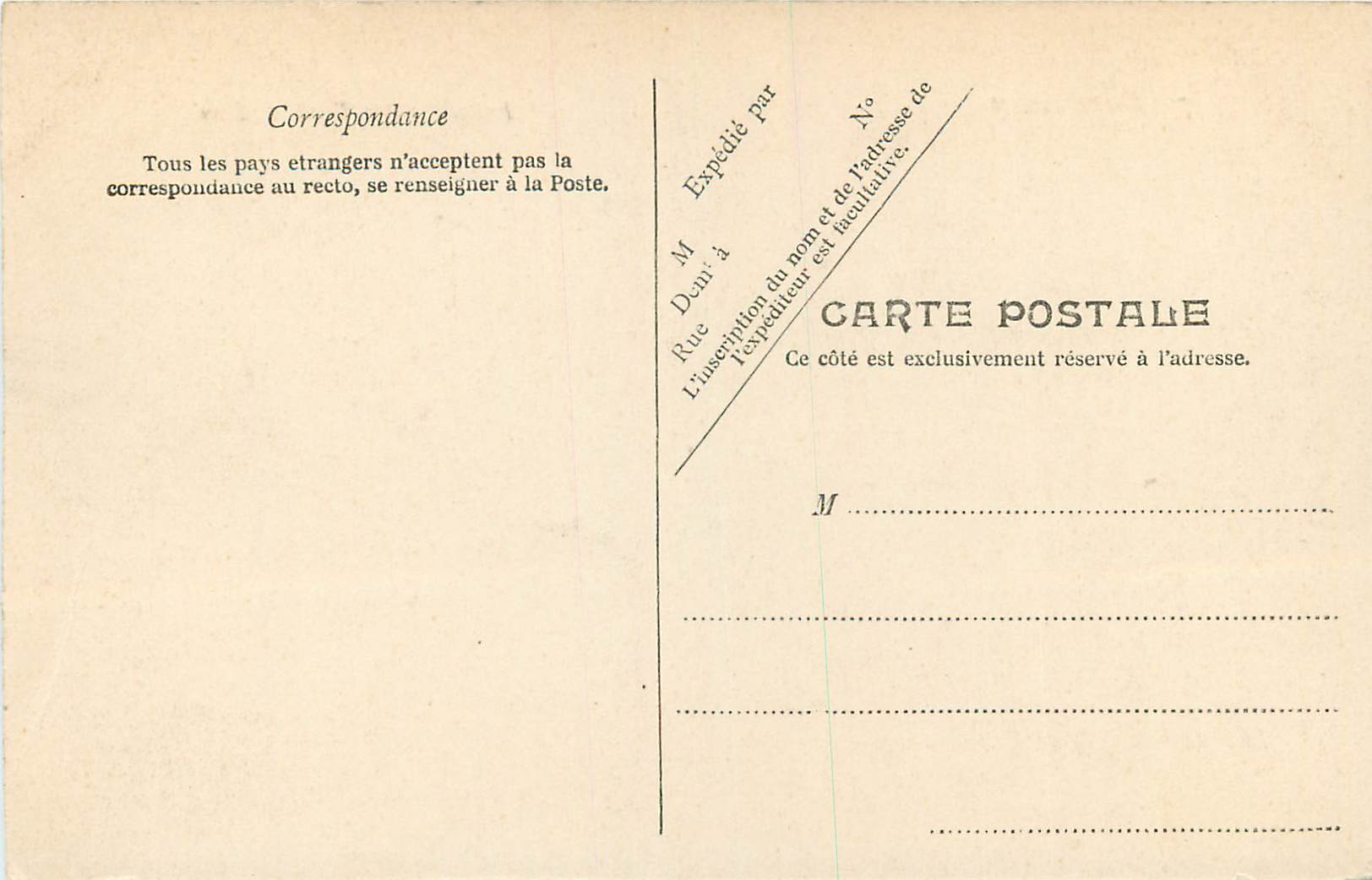 CPA Bordeaux Fontaine des Trois Graces — Verso
