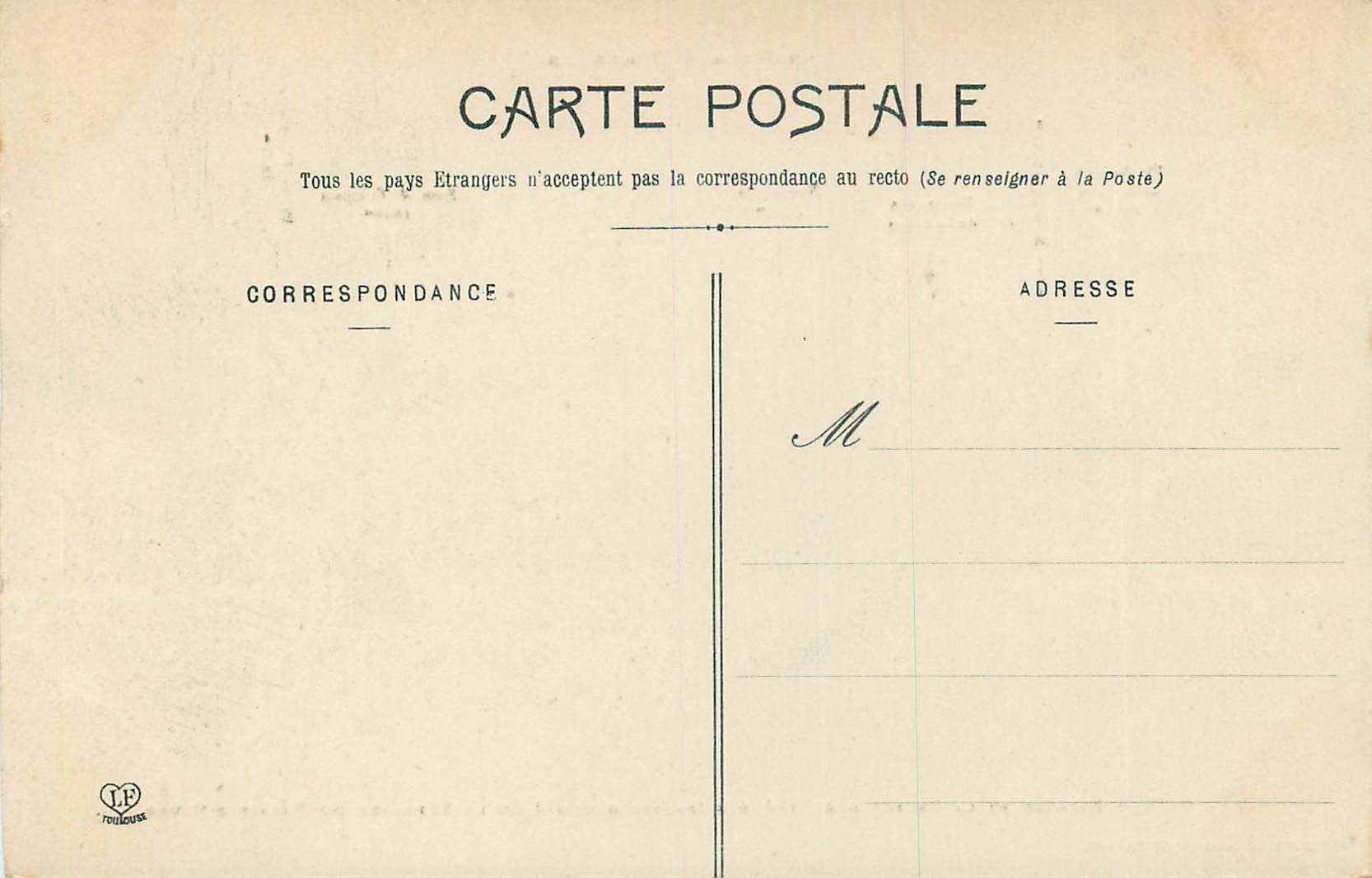 Pau - Biganos et la chaîne des Pyrénées (partie gauche) de la terrasse du Palais d'Hiver — Les Basses-Pyrénées, Phototypie Labouche Frères, Toulouse, n°27 — Verso