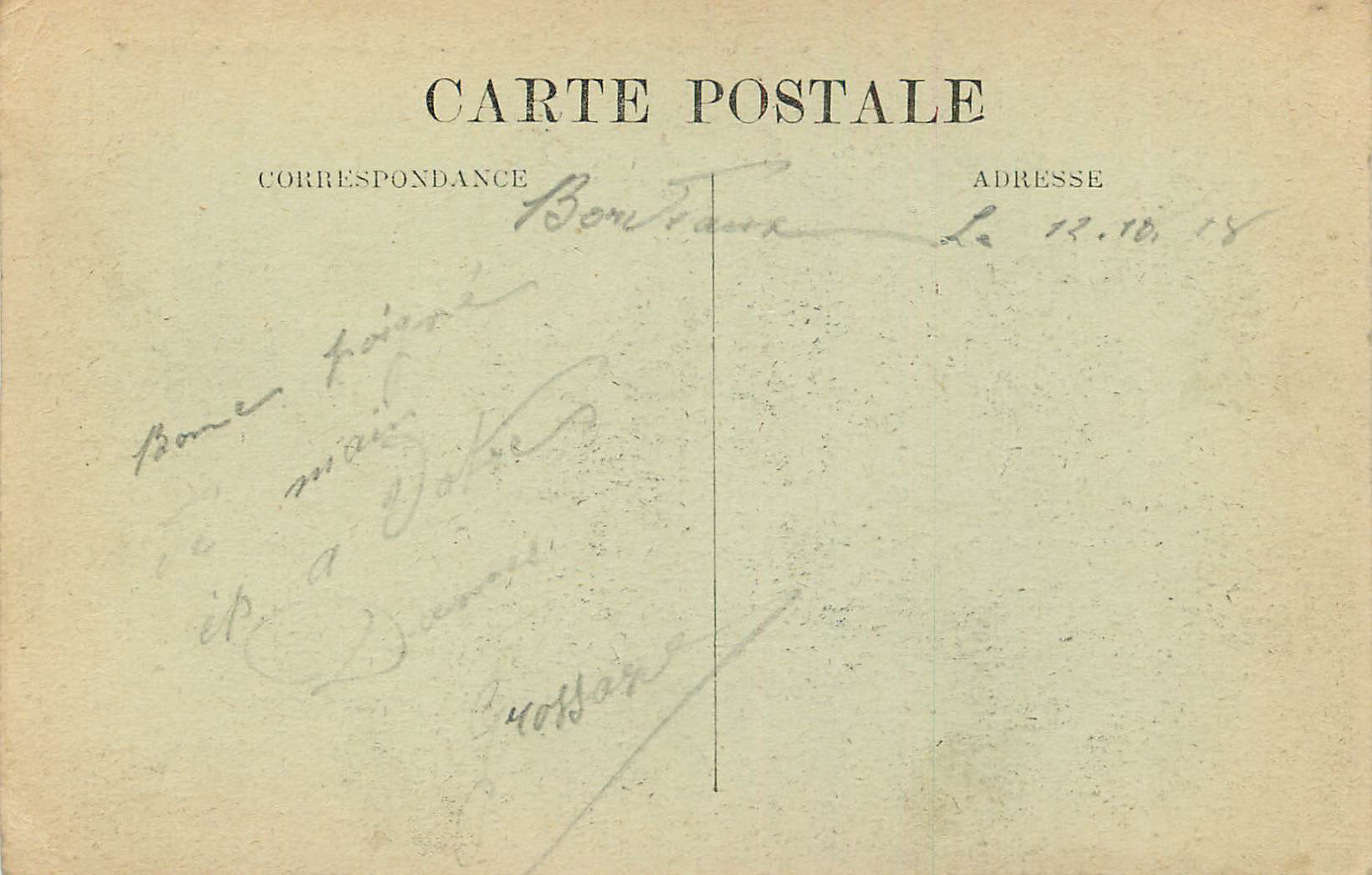 Bordeaux — Place de la Bourse et la Rade — A.H. 56 — Verso