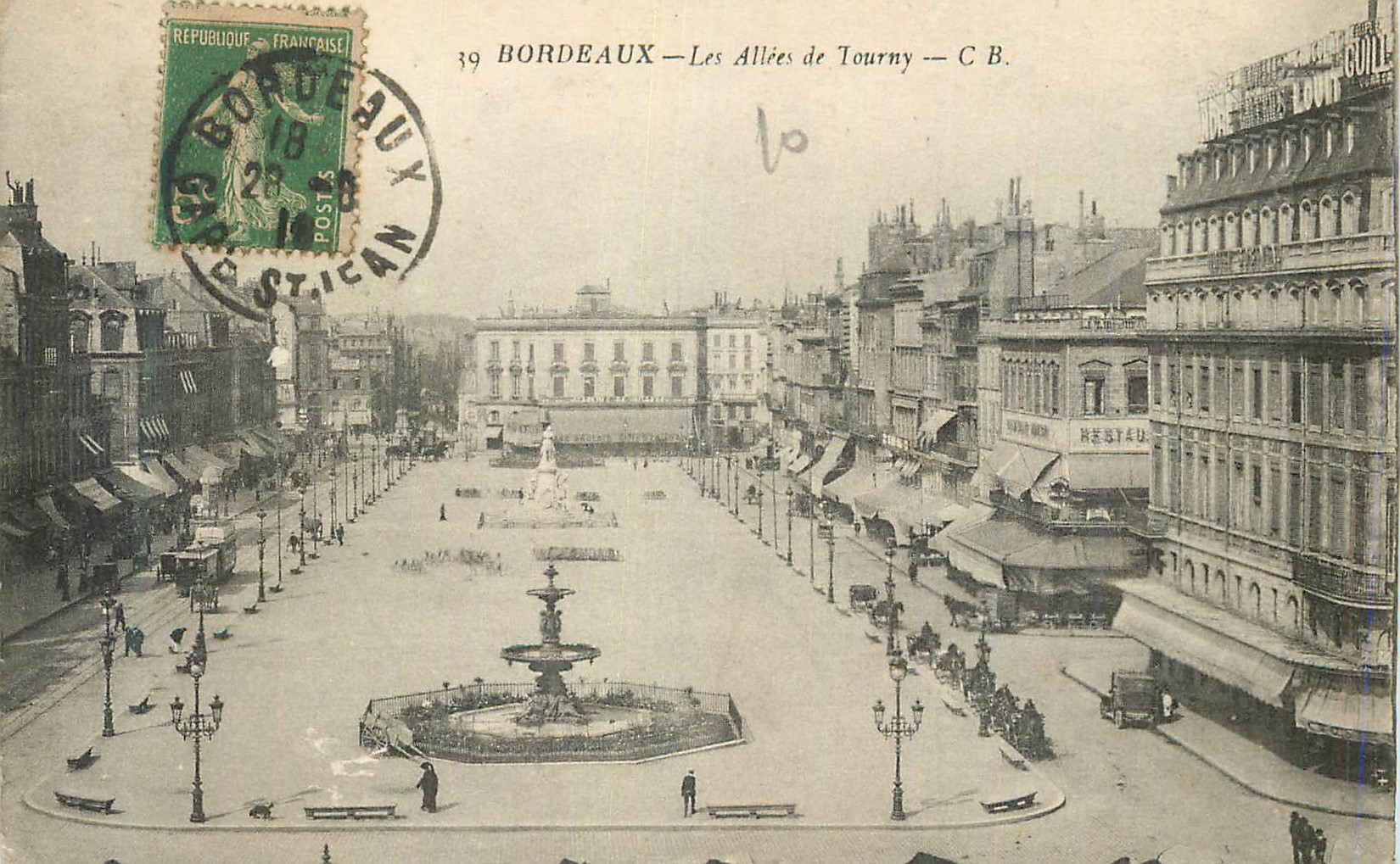 CPA Bordeaux Les Allees de Touny