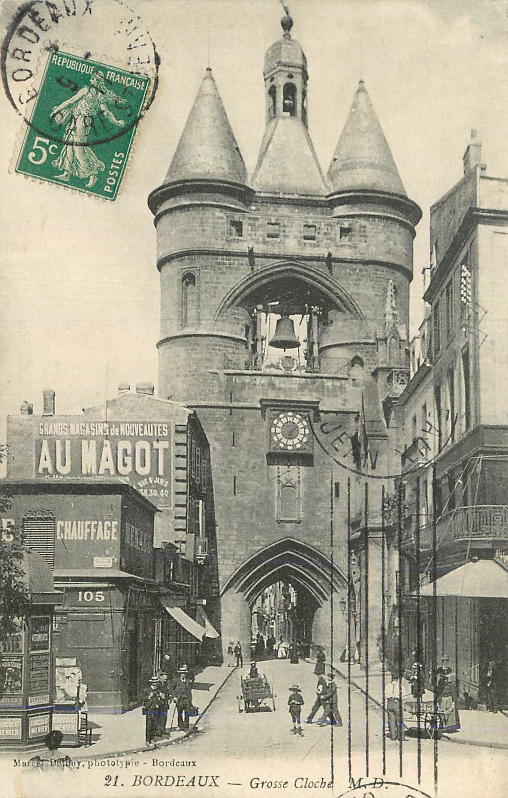 CPA Bordeaux Grosse Cloche Au Magot