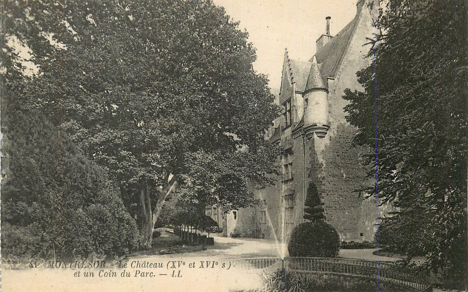 CPA Montresor Le Chateau (XVe et XVIe Siecles) et Un Coin du Parc