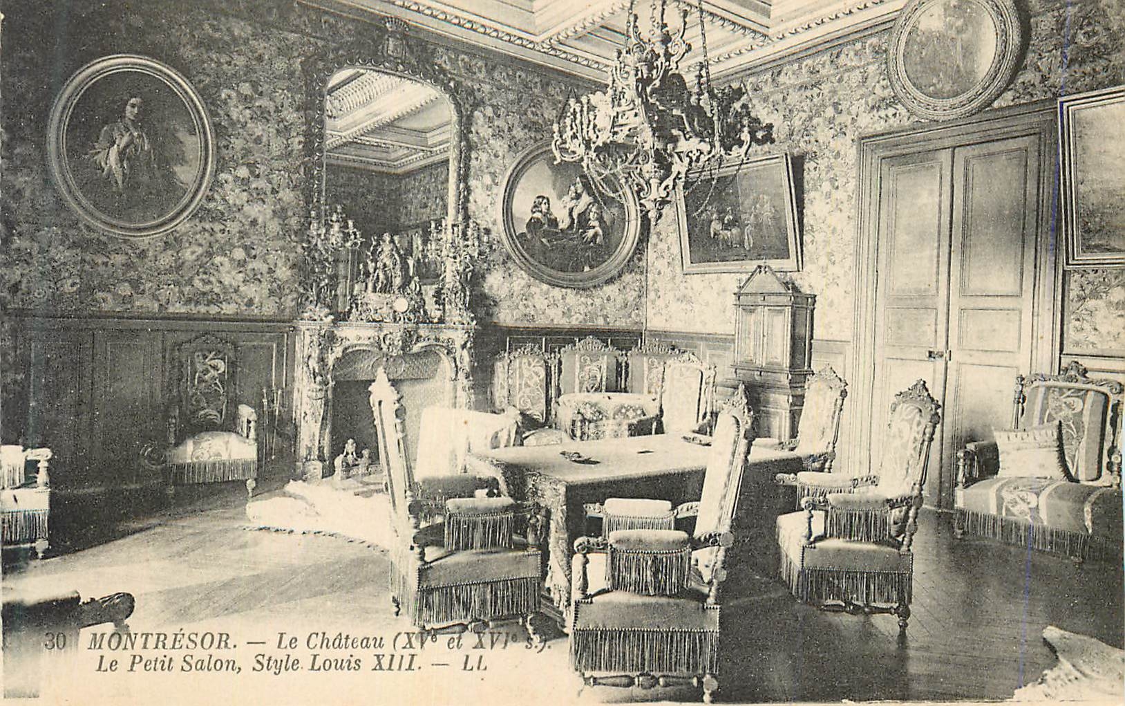 CPA Montresor Le Chateau (XVe et XVIe Siecles) Le Petit Salon Style Louis XIII