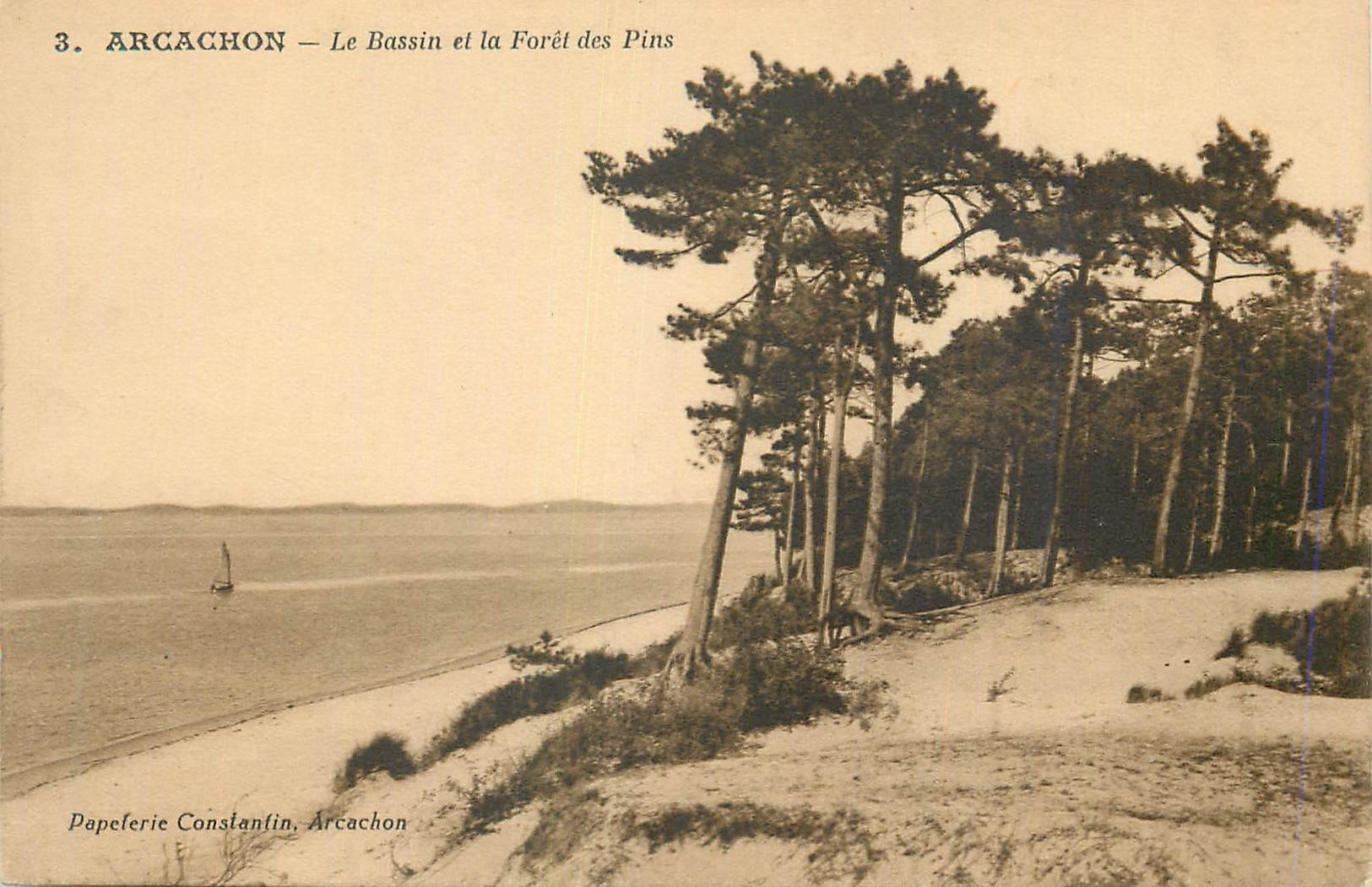 Arcachon — Le Bassin et la Forêt des Pins — Papeterie Constantin, Arcachon