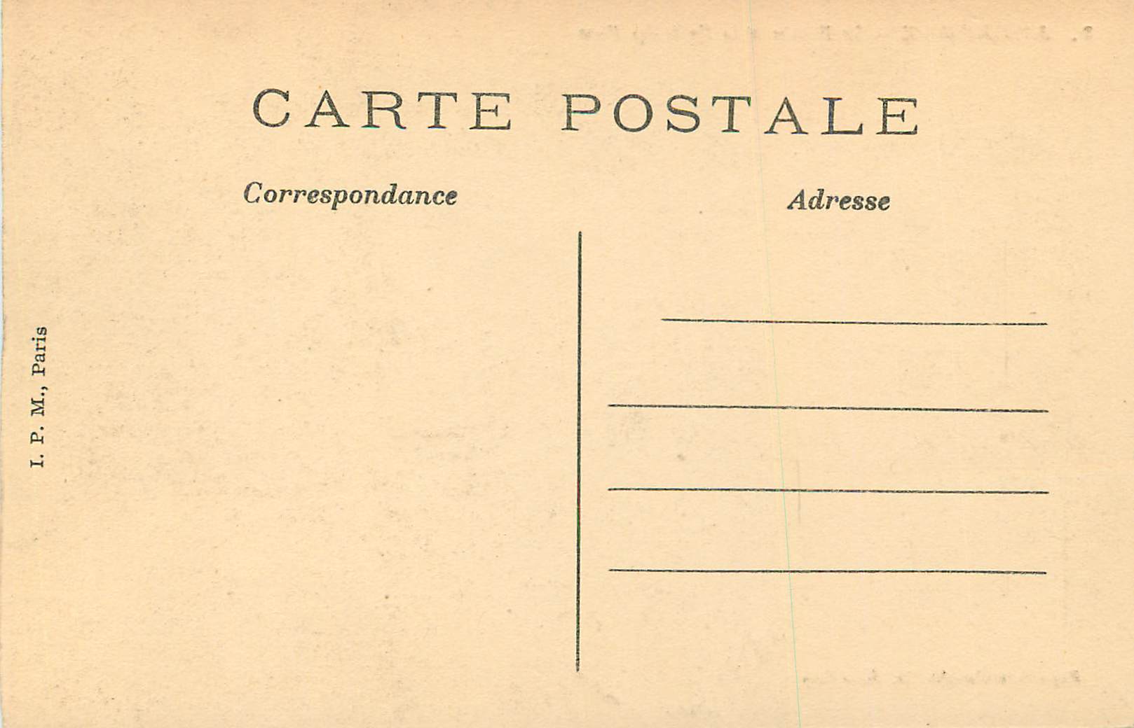 Arcachon — Le Bassin et la Forêt des Pins — Papeterie Constantin, Arcachon — Verso