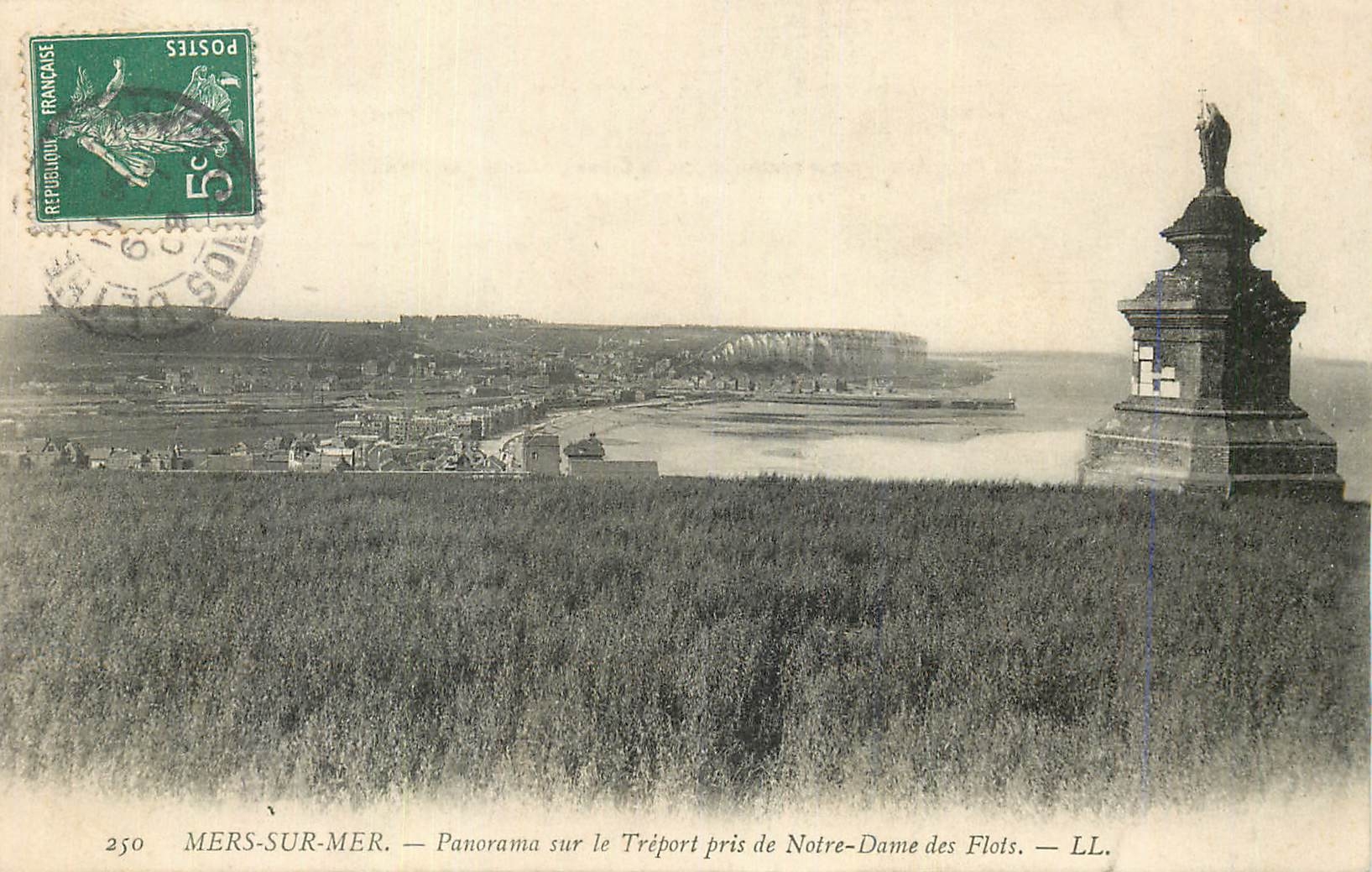 CPA Mers Sur Mer Panorama sur le Treport Pris de Notre Dame des Flots