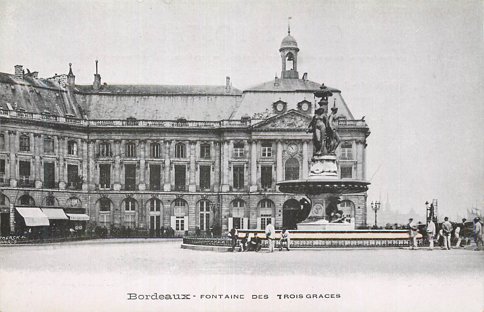 CPA Bordeaux Fontaine des Trois Graces