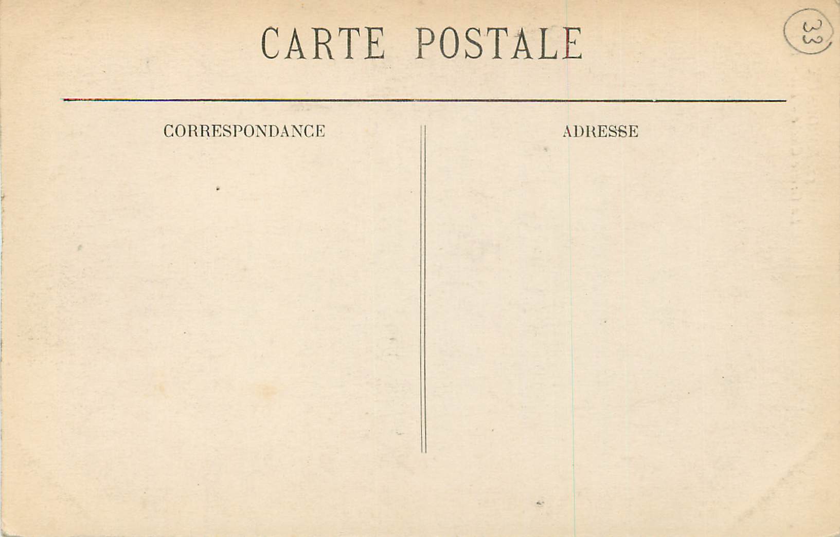 La Grosse Cloche — Bordeaux — éditeur BR 314 — Verso