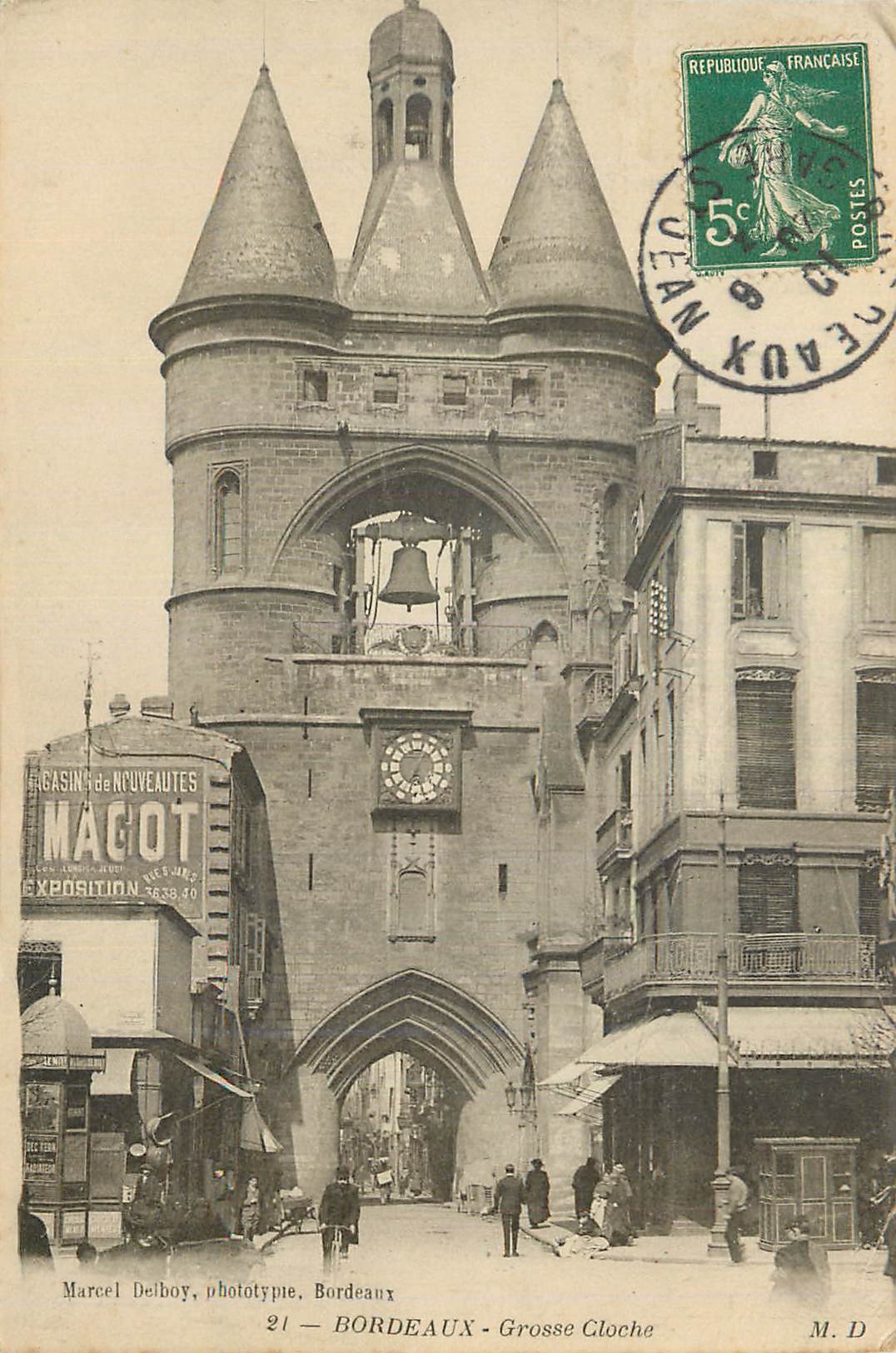 CPA Bordeaux Grosse Cloche Magot