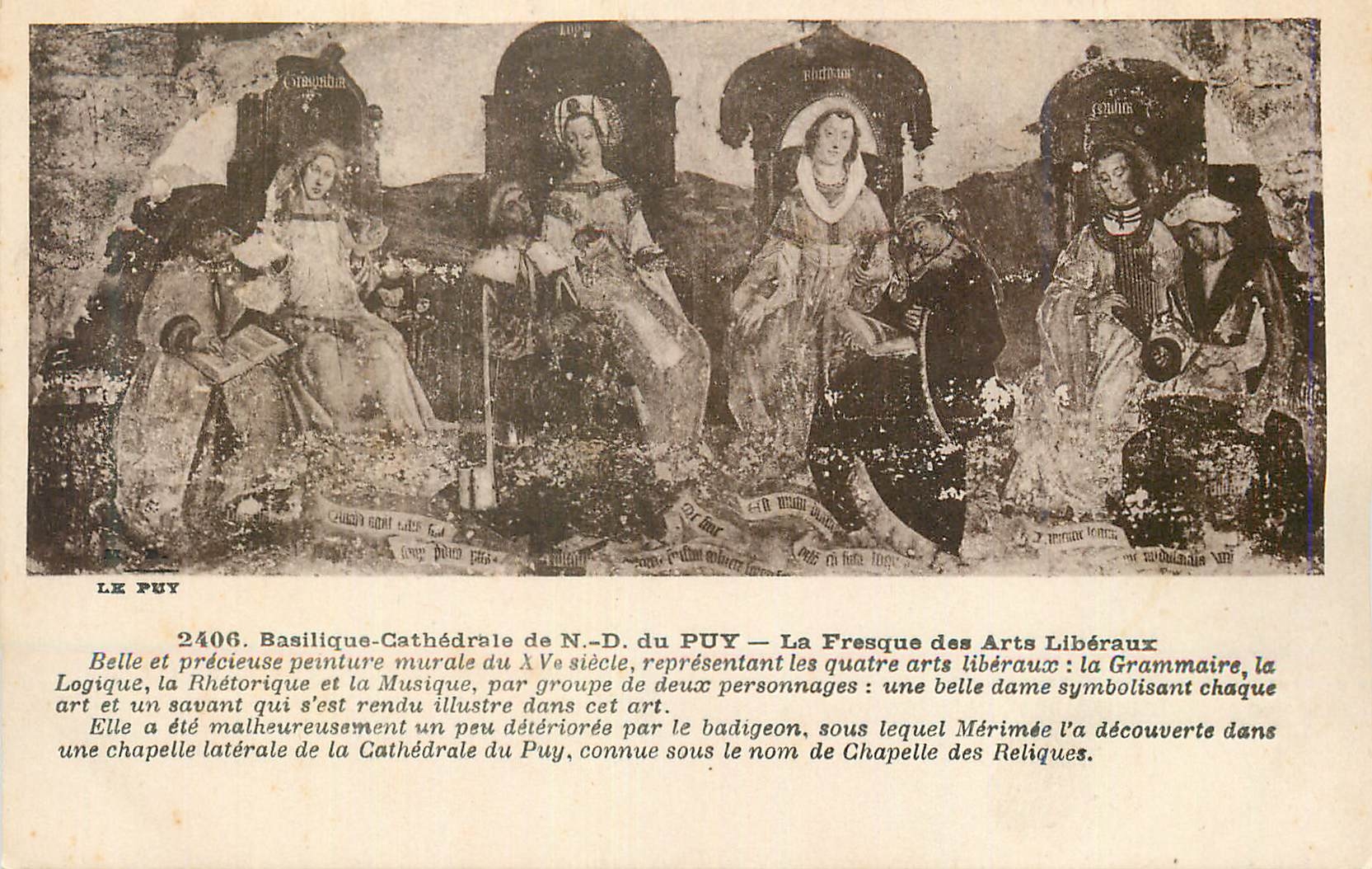 Basilique-Cathédrale de N.-D. du Puy — La Fresque des Arts Libéraux — Éditions d'Art Margerit-Brémont
