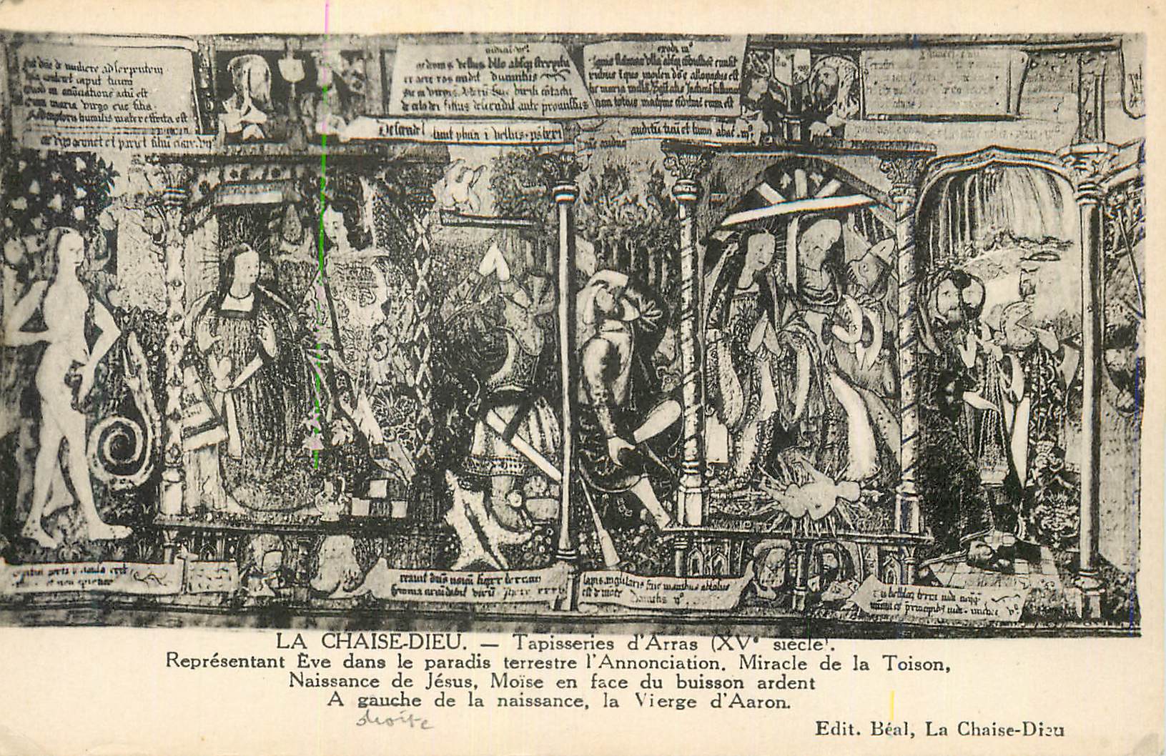 La Chaise-Dieu — Tapisseries d'Arras (XVe siècle) — Edit. Béal, La Chaise-Dieu