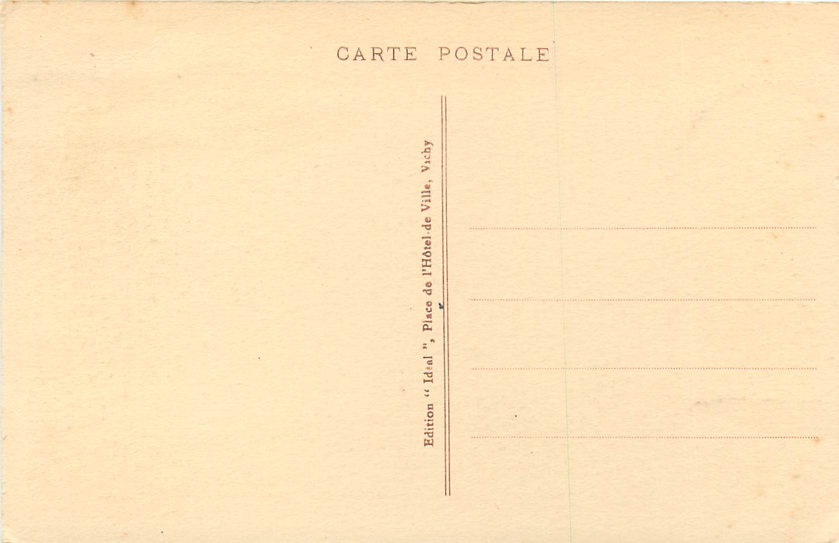 La Chaise-Dieu — Le Portail et l'Église Abbatiale — Éditeur Idéal, n° 8414 — Verso