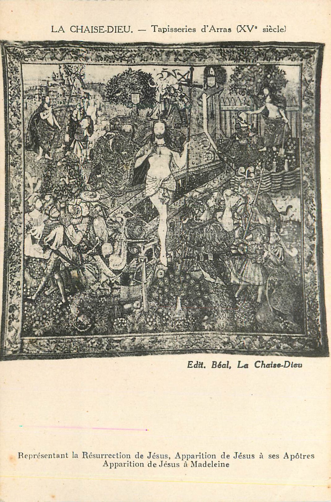 La Chaise-Dieu — Tappezzerie d'Arras (XVe secolo) — Édit. Béal, La Chaise-Dieu