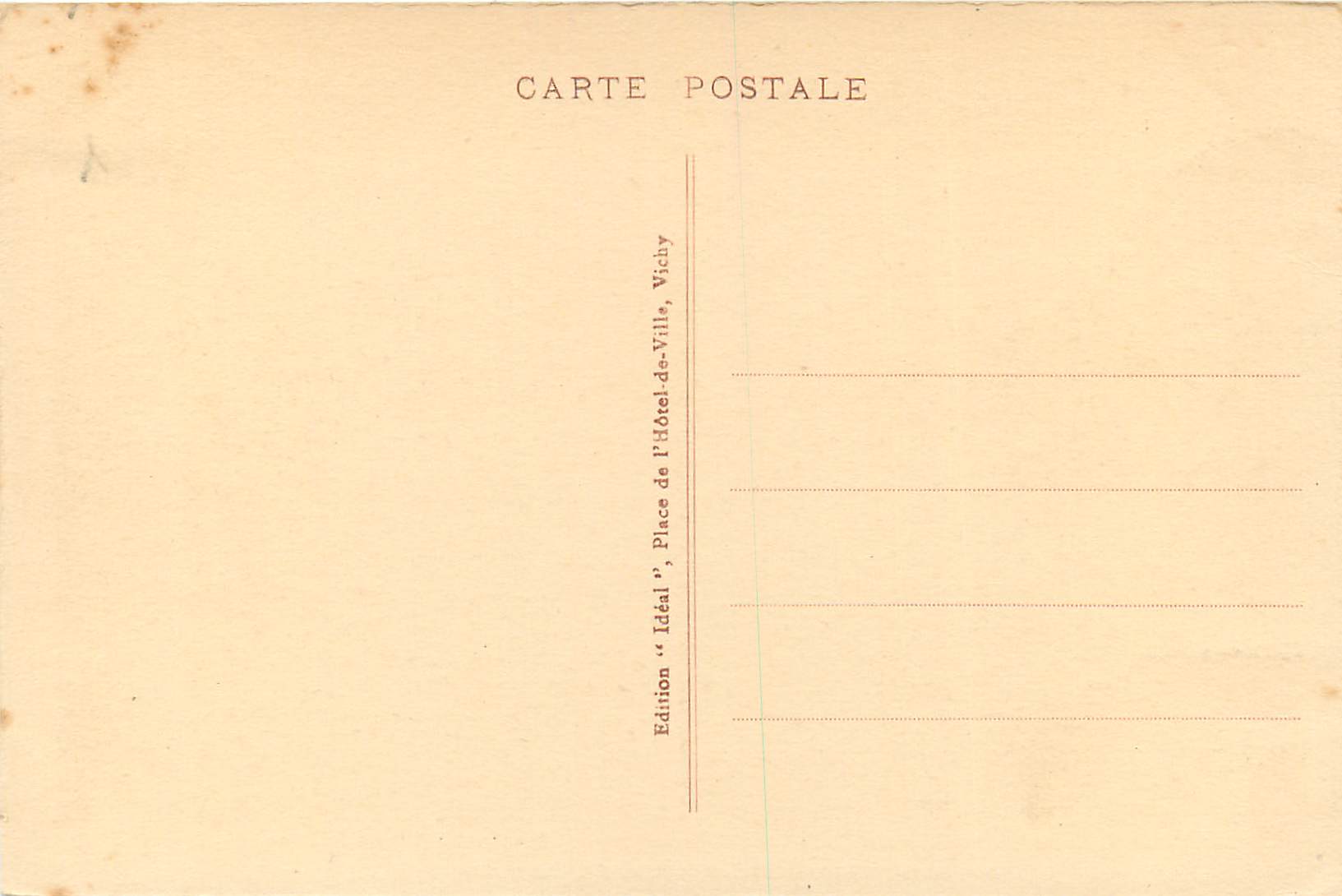 CPA La Haute Loire Pittoresque La Chaise Dieu Vue Generale (Cote Nord Ouest) — Rückseite