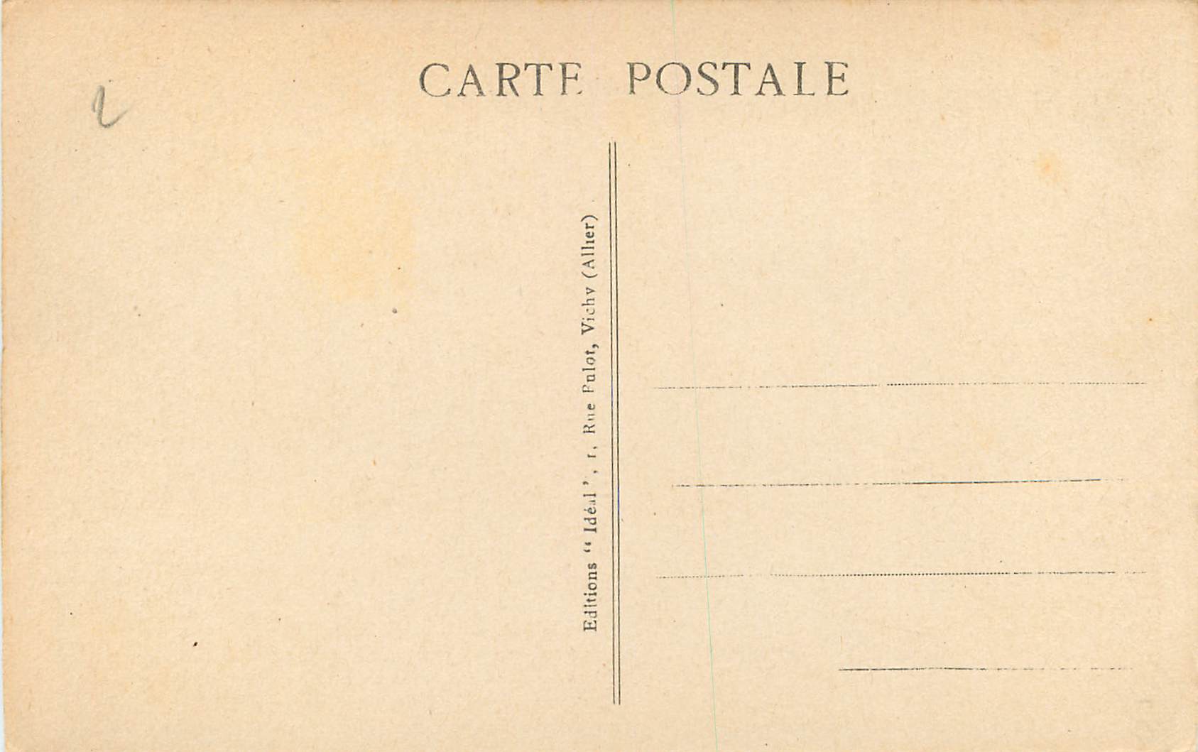 LE PUY - Statue de N.-D. de France — coulée en 1860 avec 213 canons pris à Sébastopol — éditeur Idéal, n° 8042 — Verso
