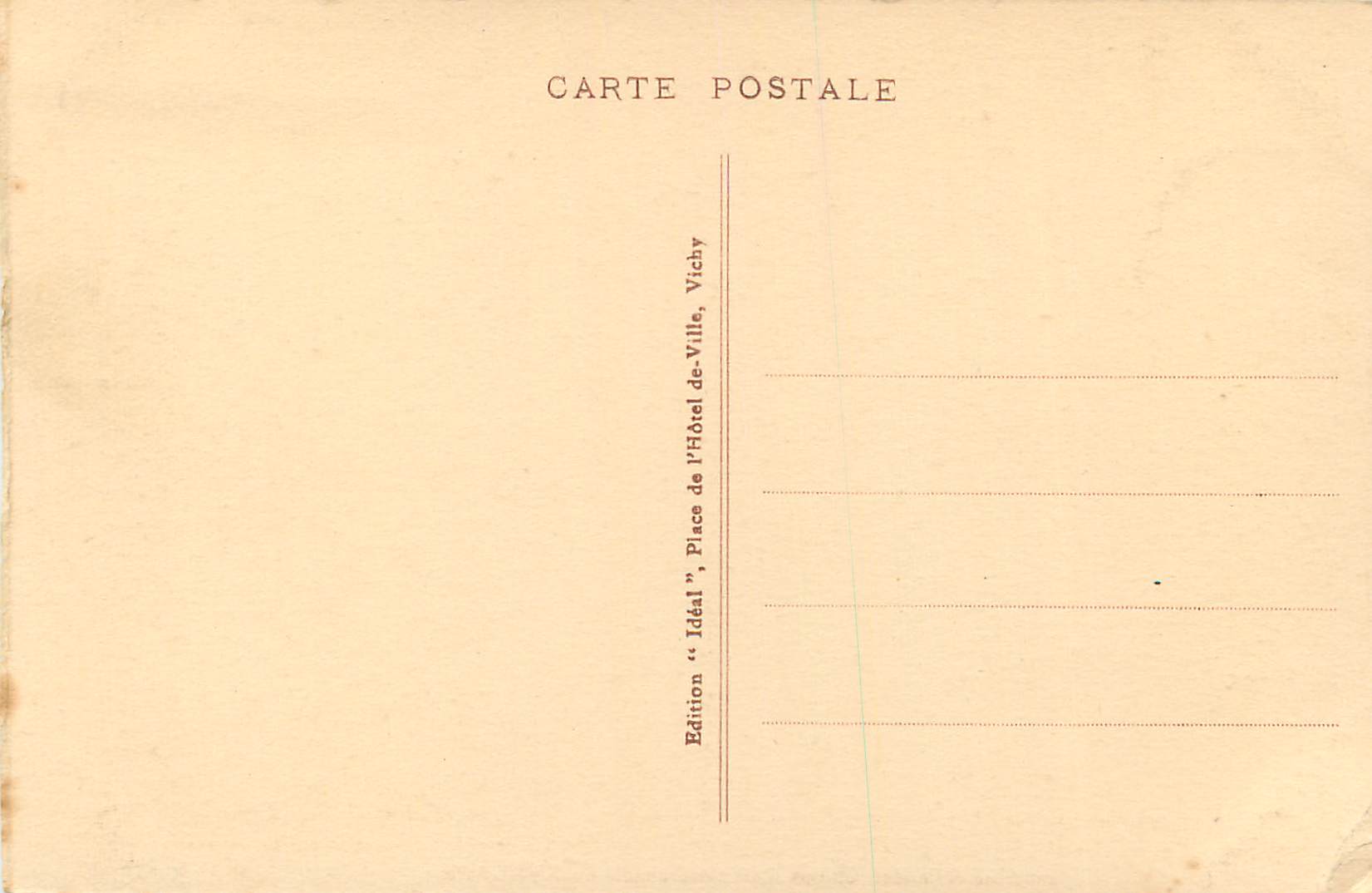 Intérieur de l'Église Abbatiale de La Chaise-Dieu — Les Orgues — Édition 'Idéal' n°8424 — Verso