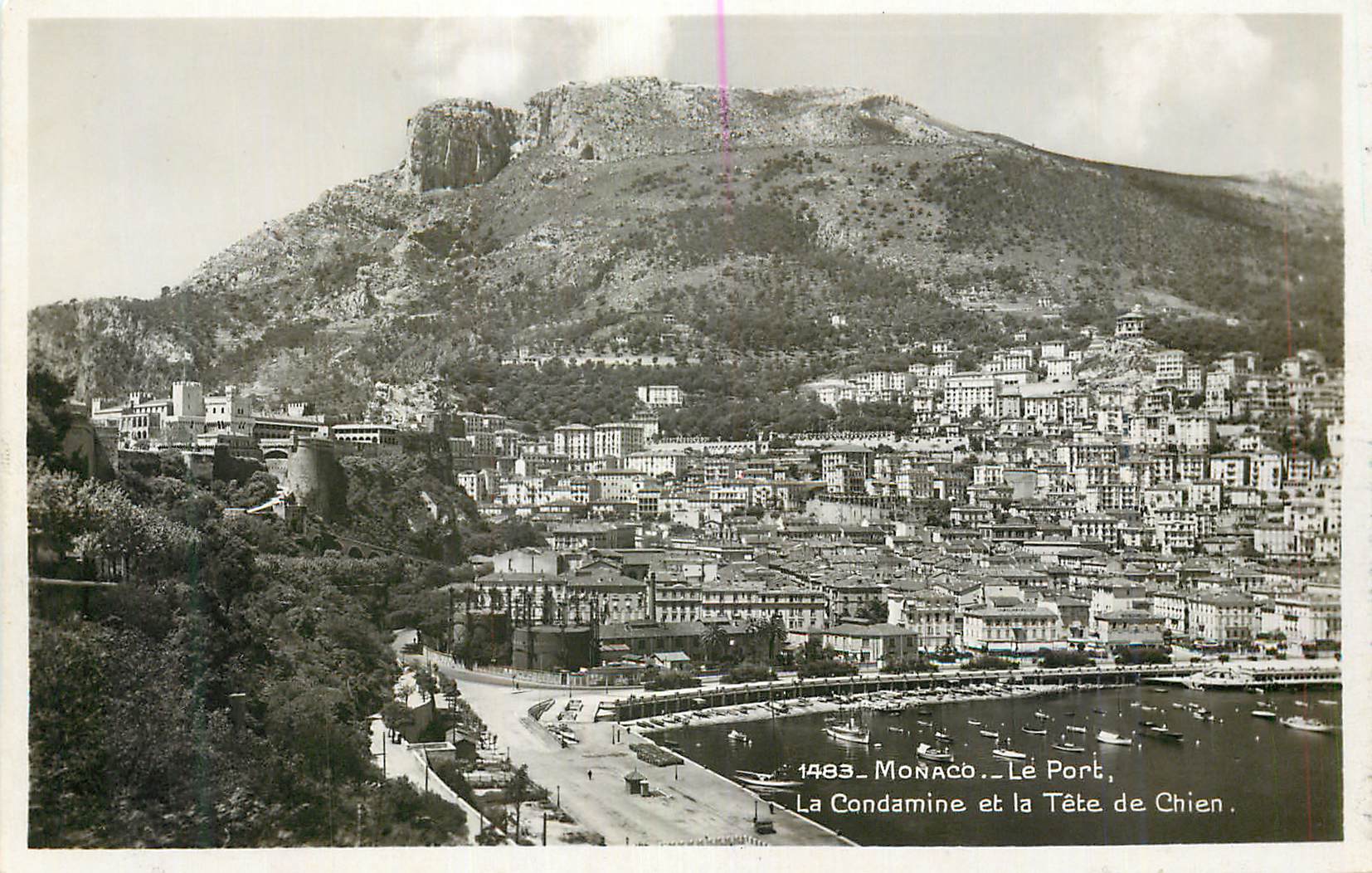 CPM Monaco Le Port La Condamine et la Tete Chien