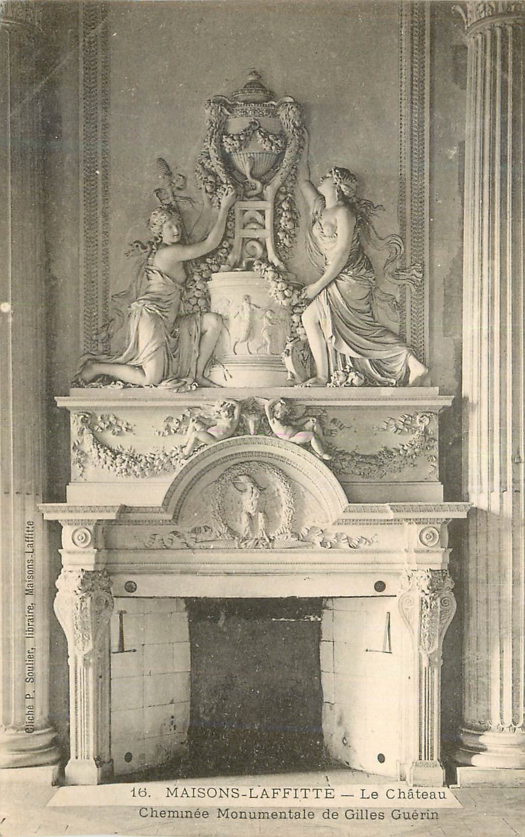 CPA Maisons Laffitte Le chateau cheminee Monumentale de Gilles Guerin
