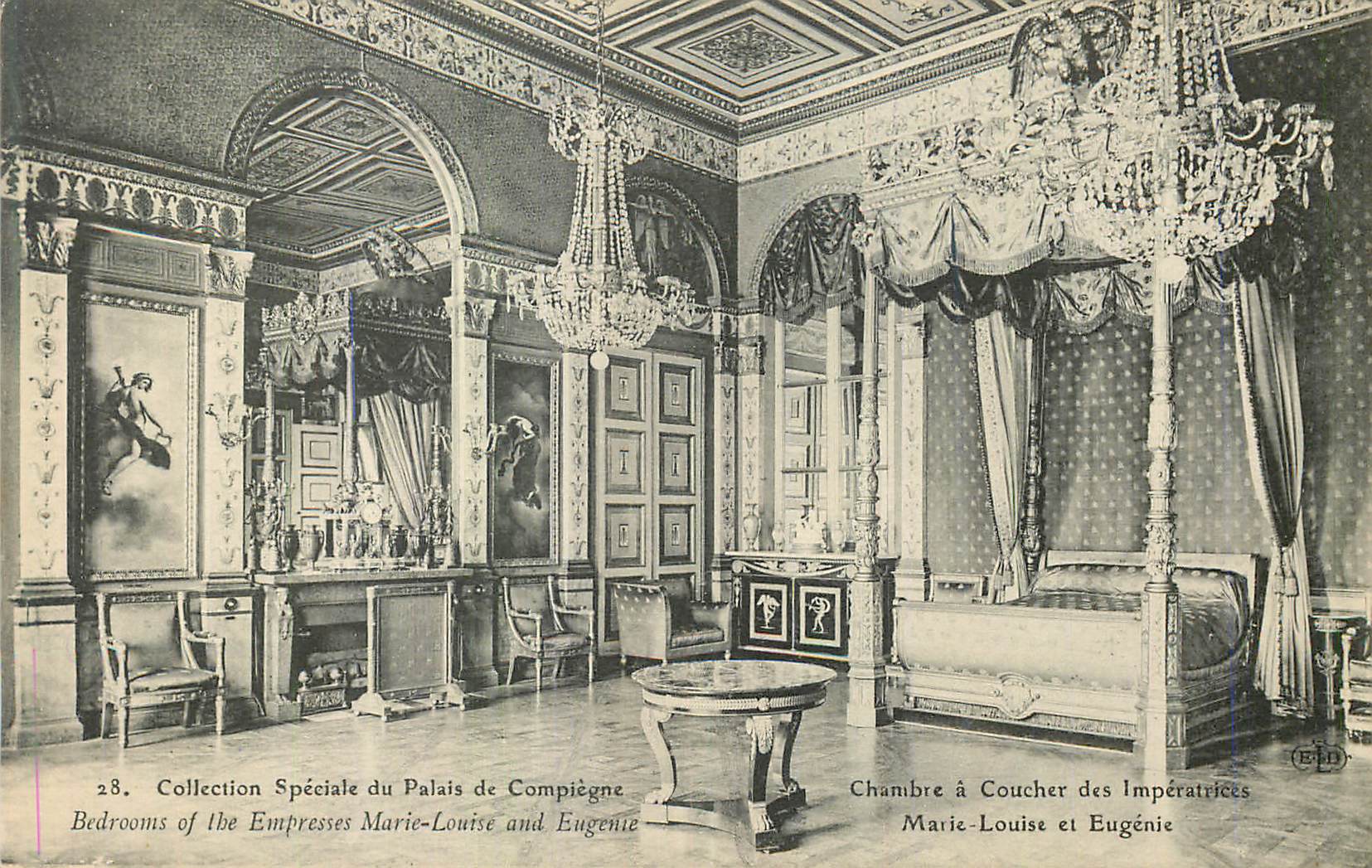 Chambre à Coucher des Impératrices Marie-Louise et Eugénie — Collection Spéciale du Palais de Compiègne — Édition EBD