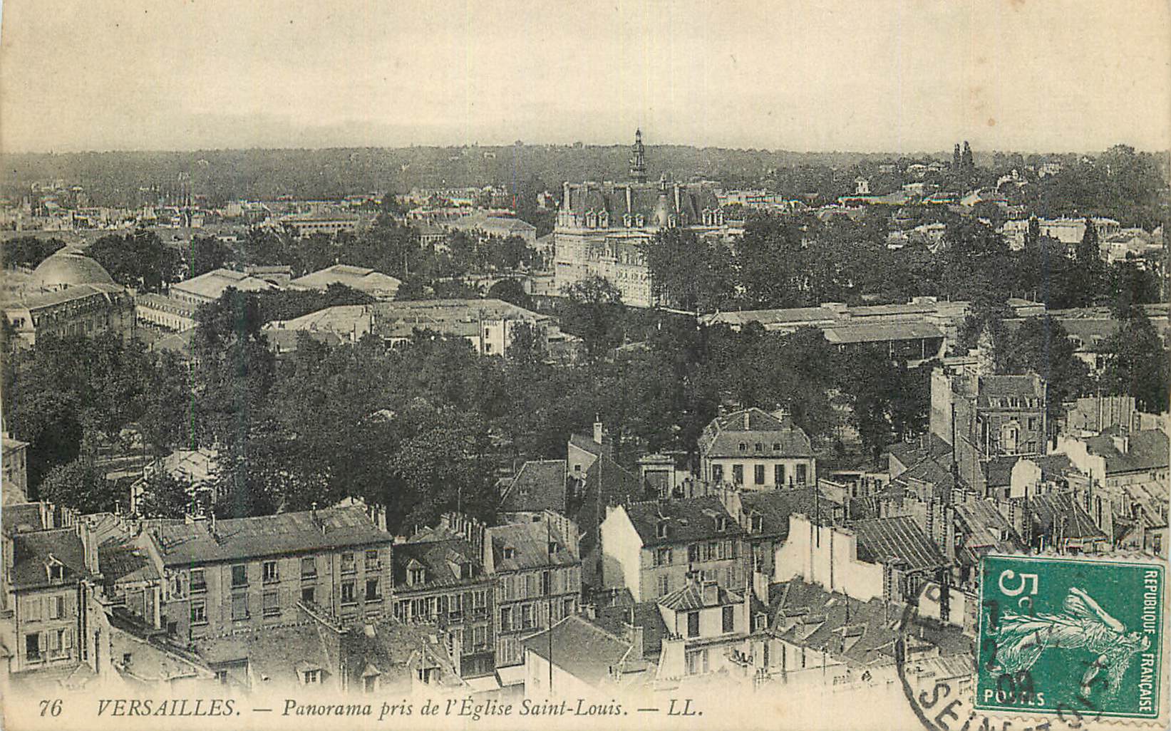 CPA Versailles Panorama Pris de l'Eglise Saint Louis