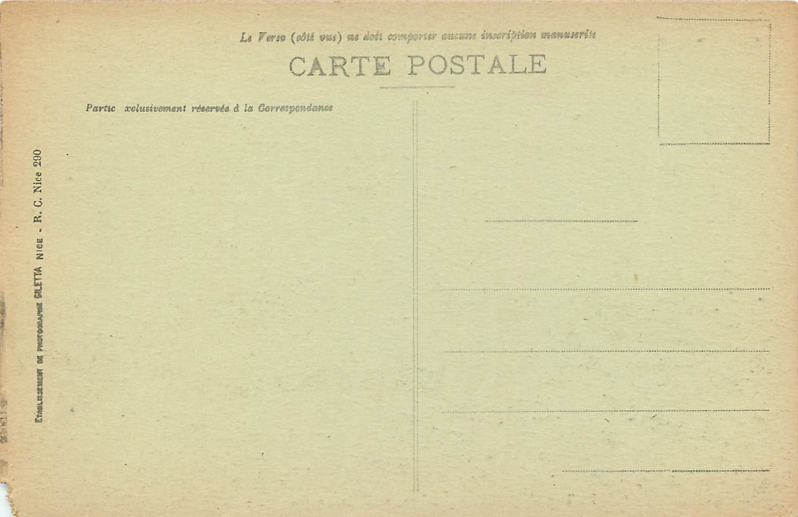 CPA Monte Carlo Salle de Concert — Rückseite