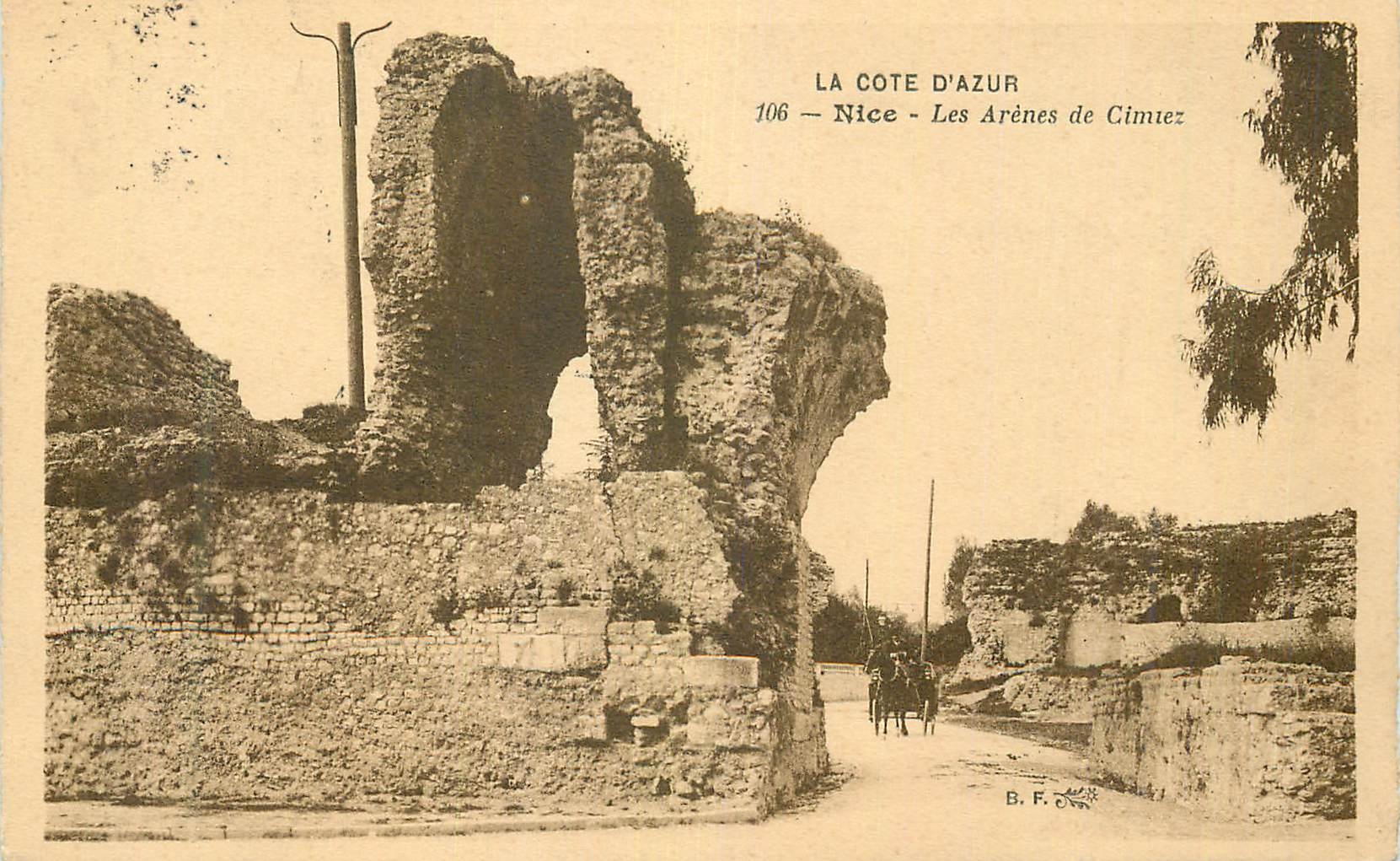 CPA Cote d'Azur Nice Les Arenes de Cimiez