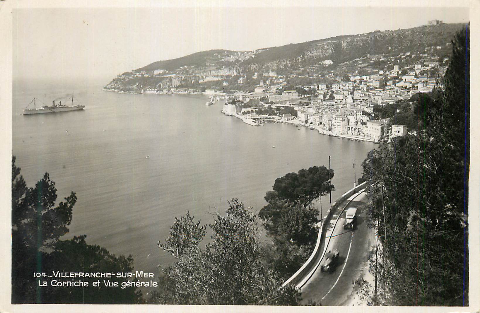 Villefranche-sur-Mer — La Corniche et Vue générale — Édition la Cigogne