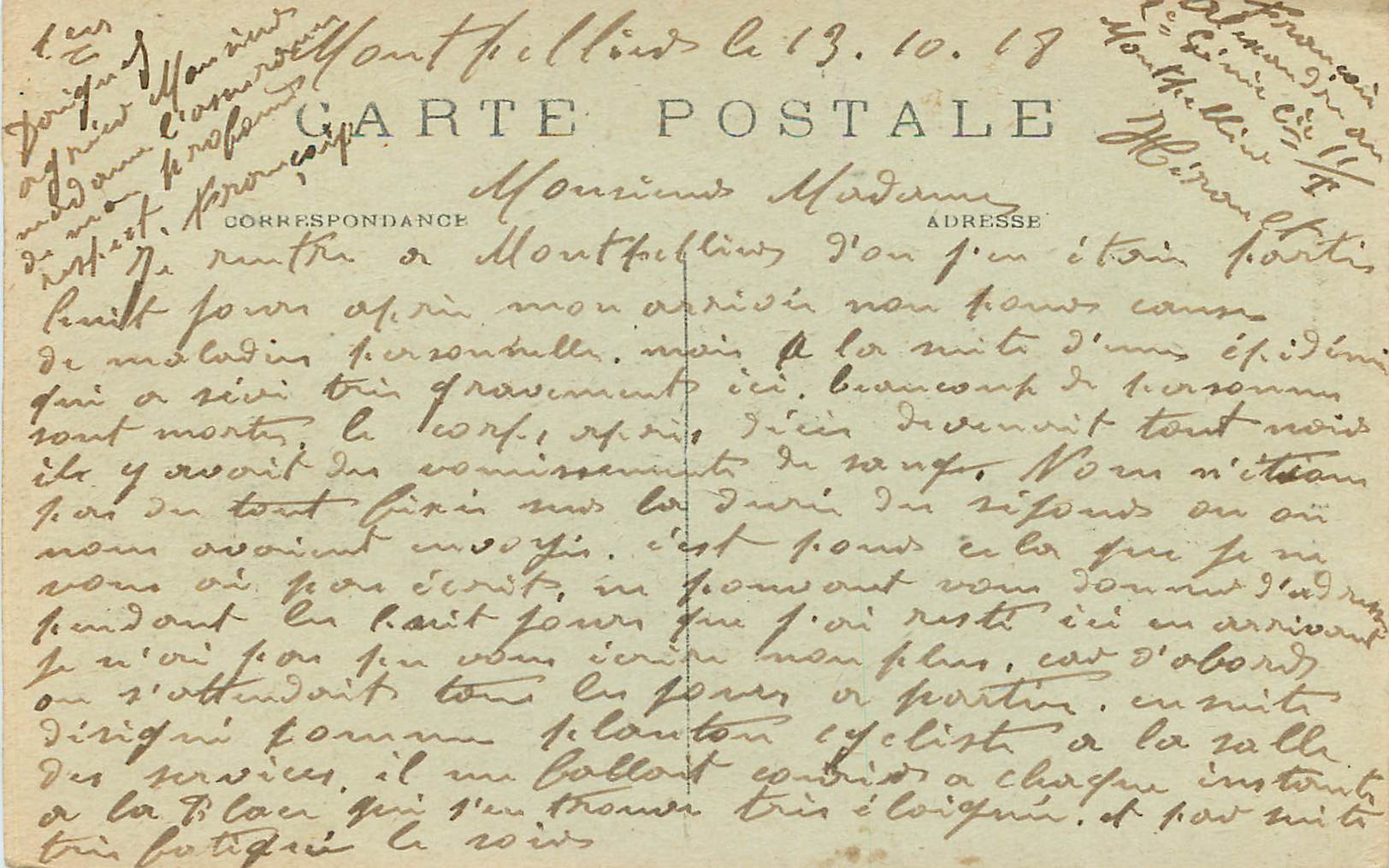 CPA Paris Le Sacre Coeur M J — Rückseite
