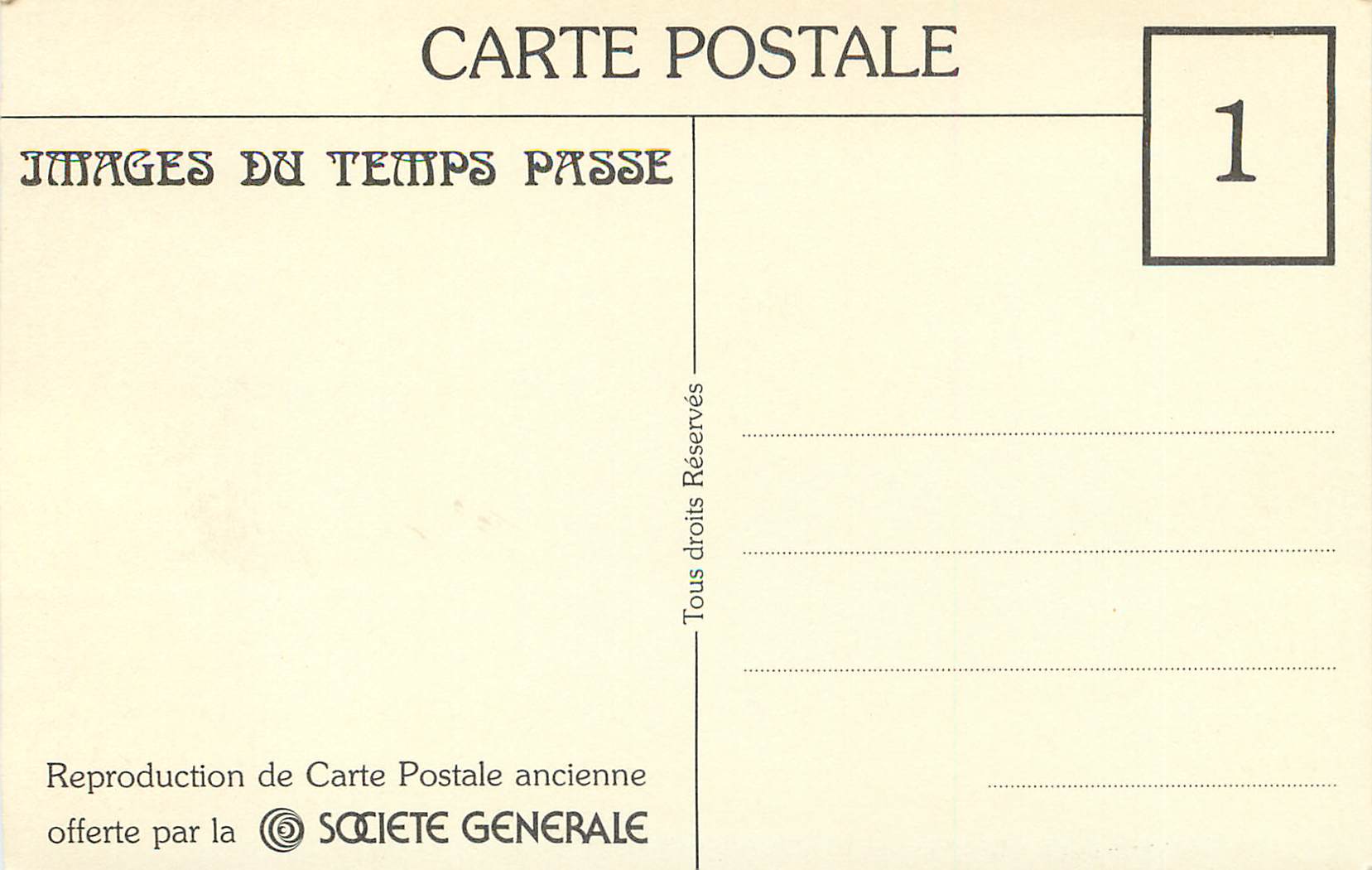 REPRO Paris (19 e)Les Abattoirs de la Villette — Rückseite