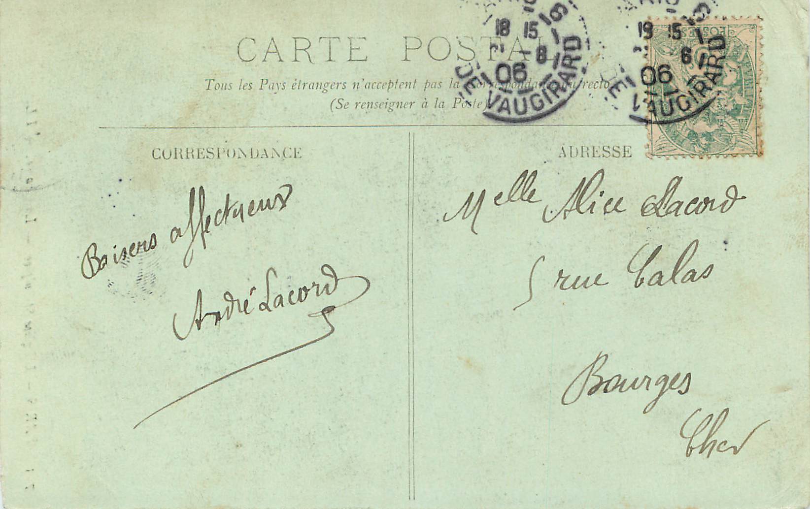 CPA Paris L'Eglise st Sulpice La CHaire — Rückseite