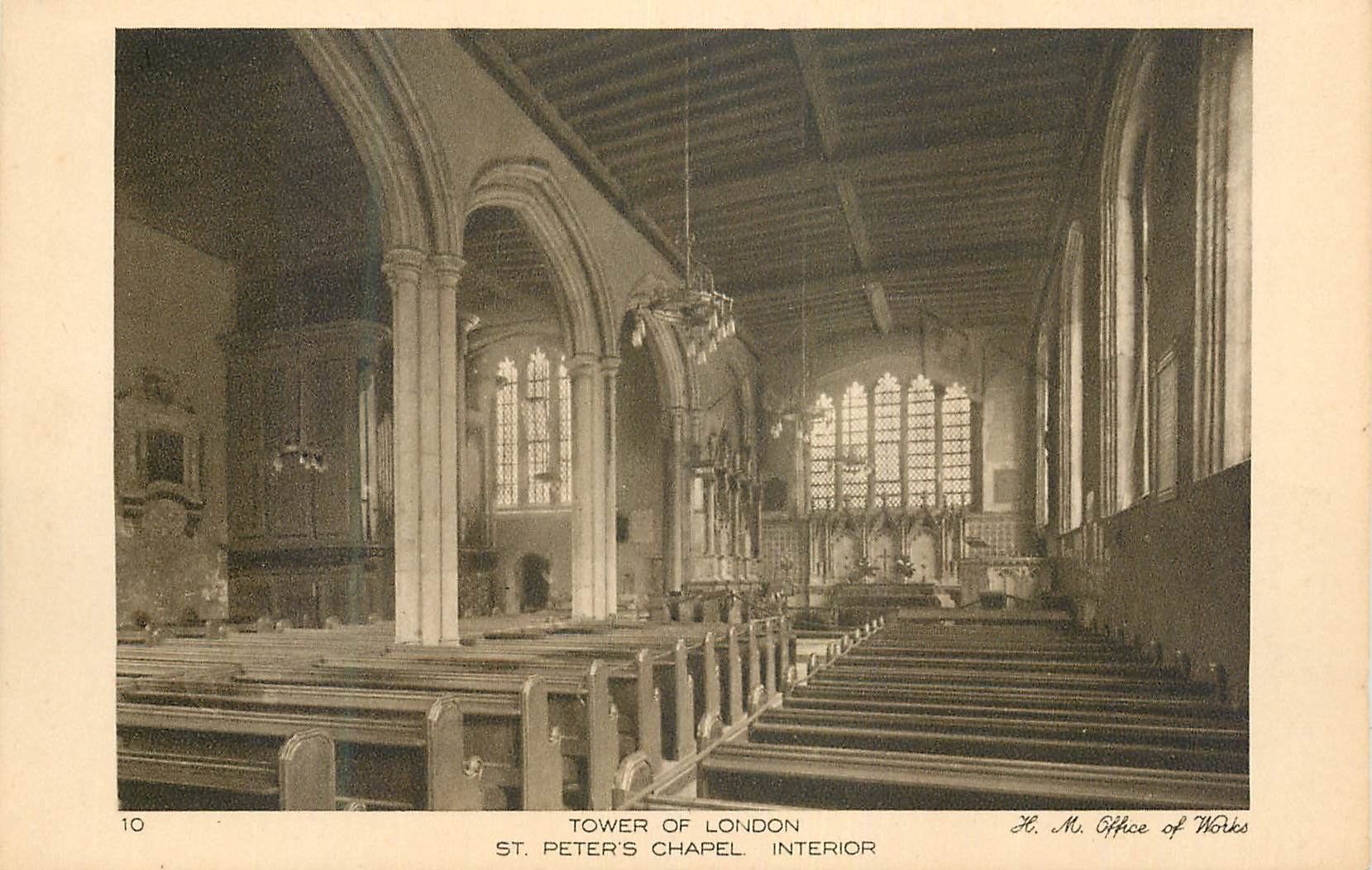 CPA Tower of London St Peter's Chapel Interior