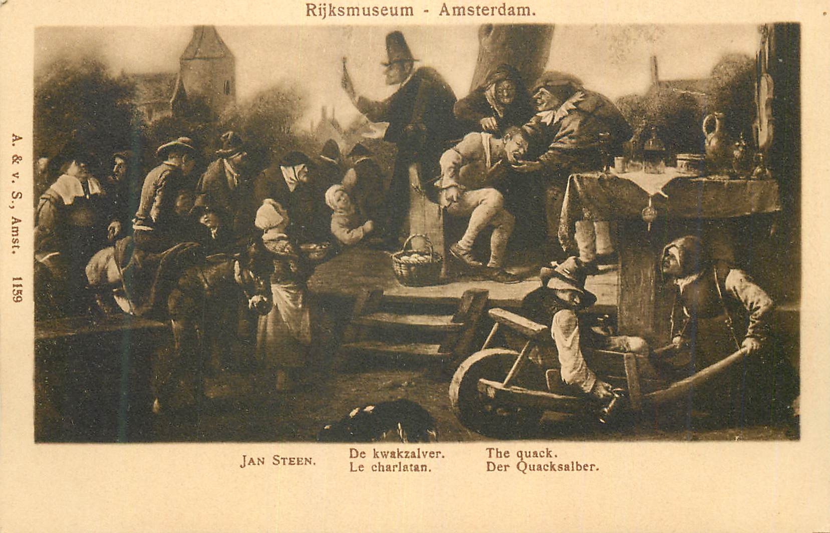 CPA Rijksmuseum Amsterdam Jan Steen Le Charlaten