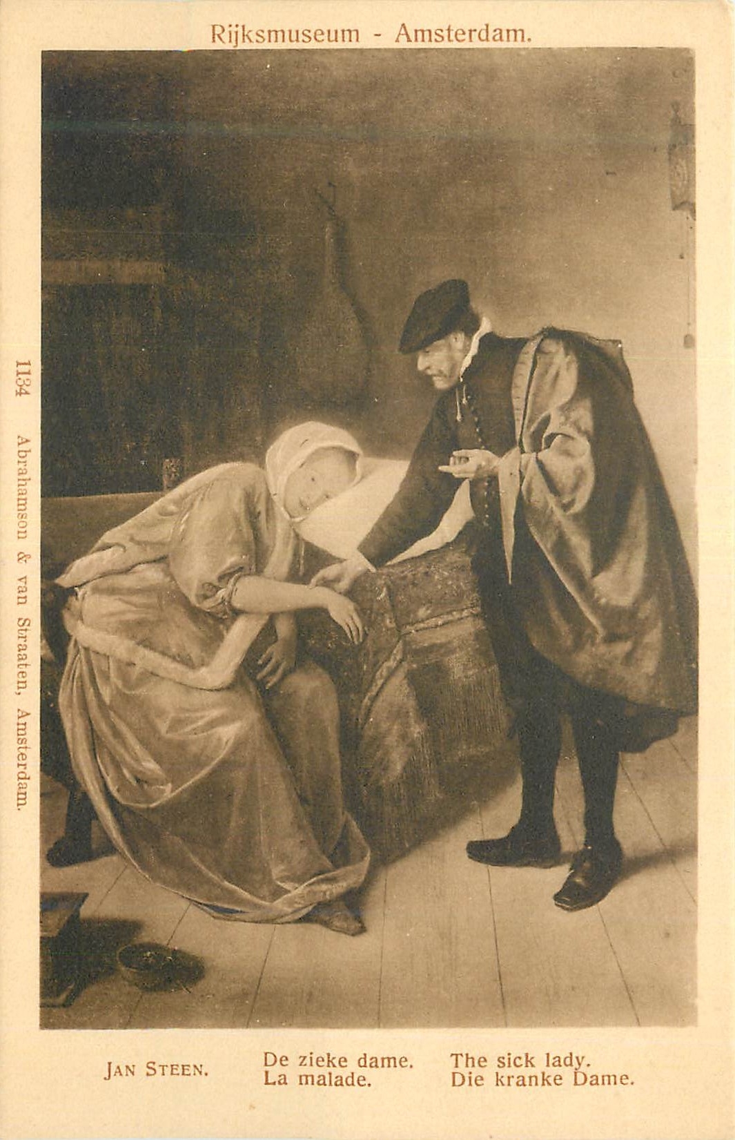 CPA Rijksmuseum Amsterdam Jan Steen La Malade