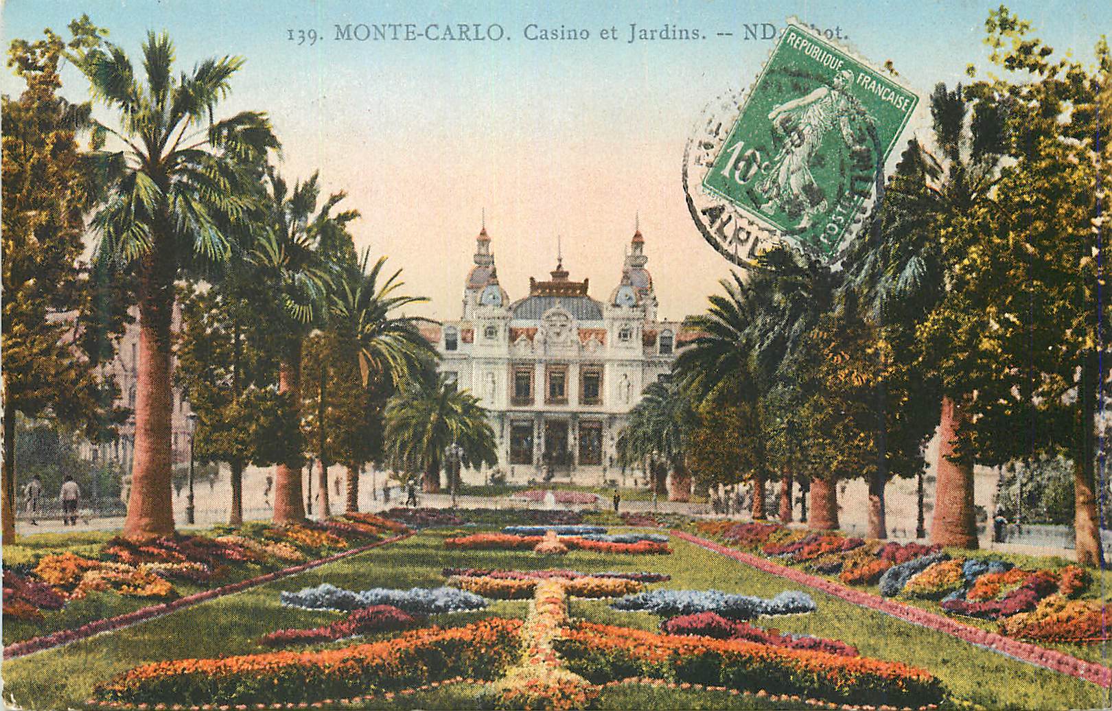 CPA Monte Carlo Casino et Jardins