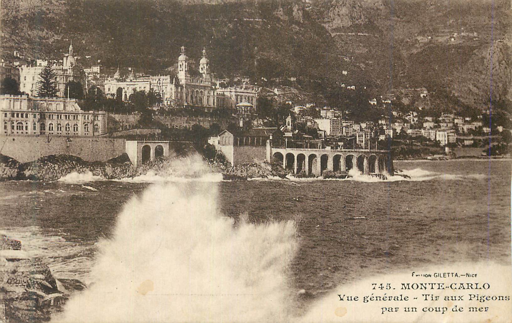 CPA Monte Carlo Vue Generale Tir aux Pigeons par UnCoup de Mer