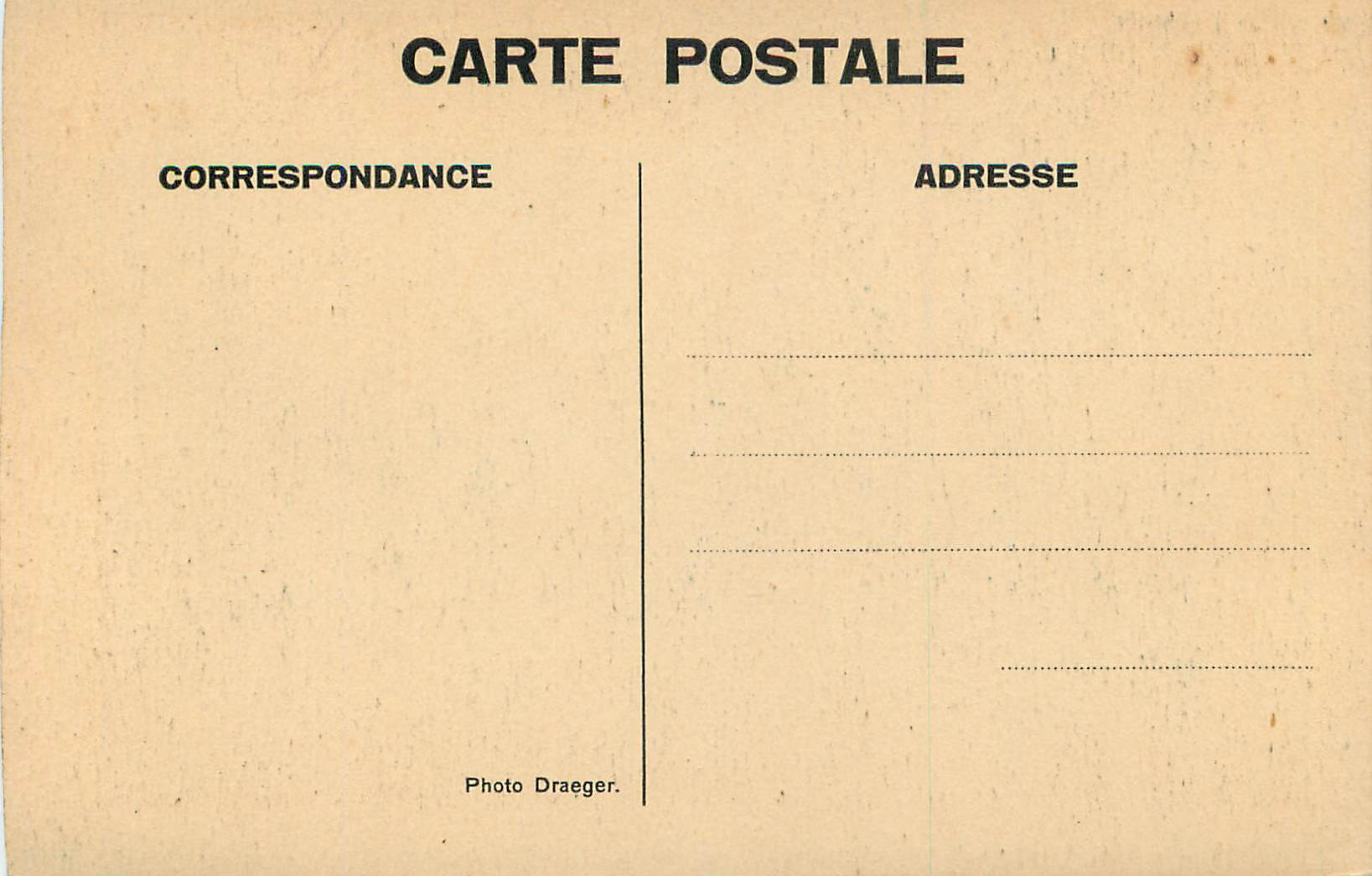 CPA Foret — Verso