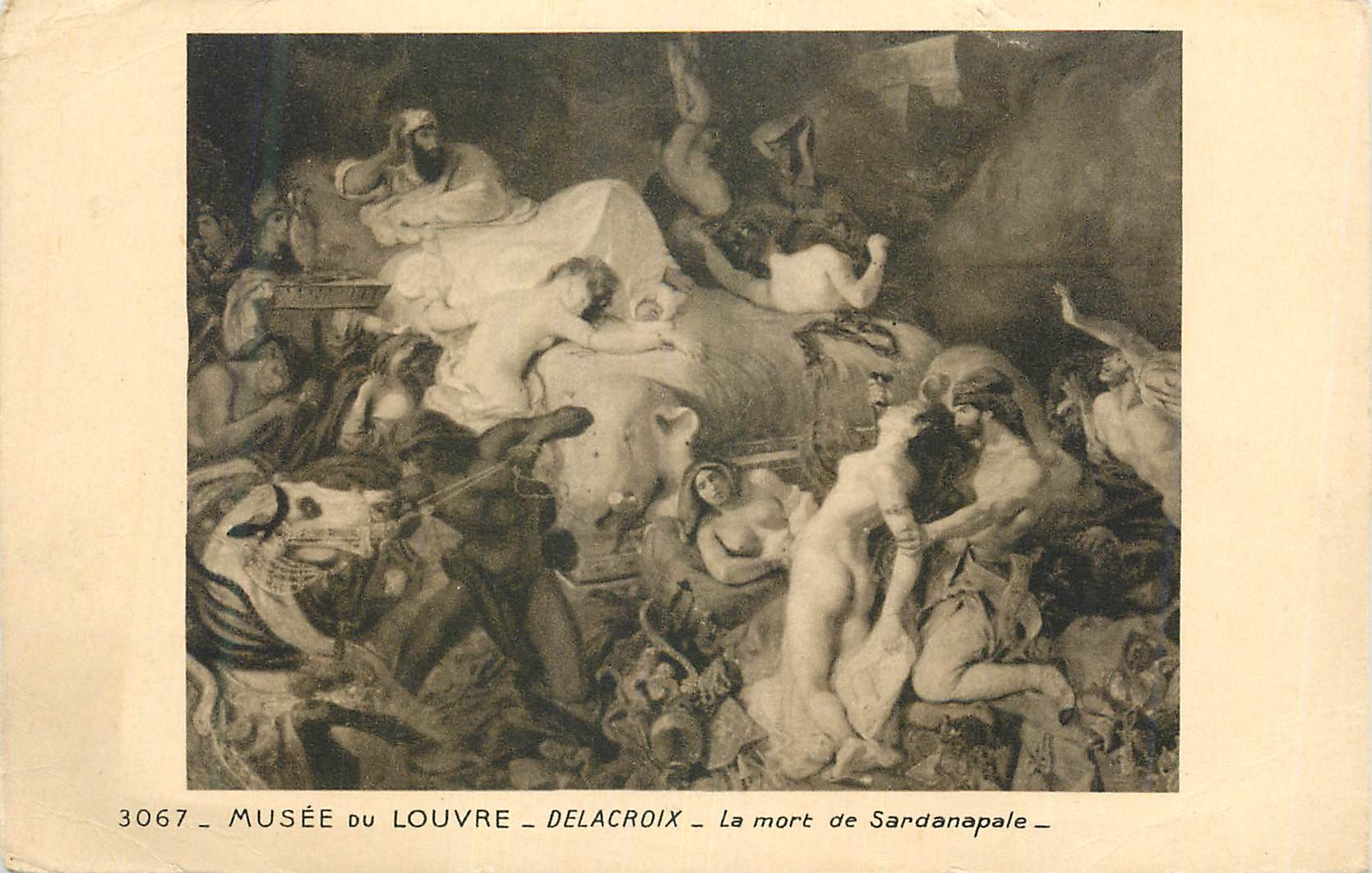 CPA Musee du Louvre Delacroix La Mort de Sardanapale