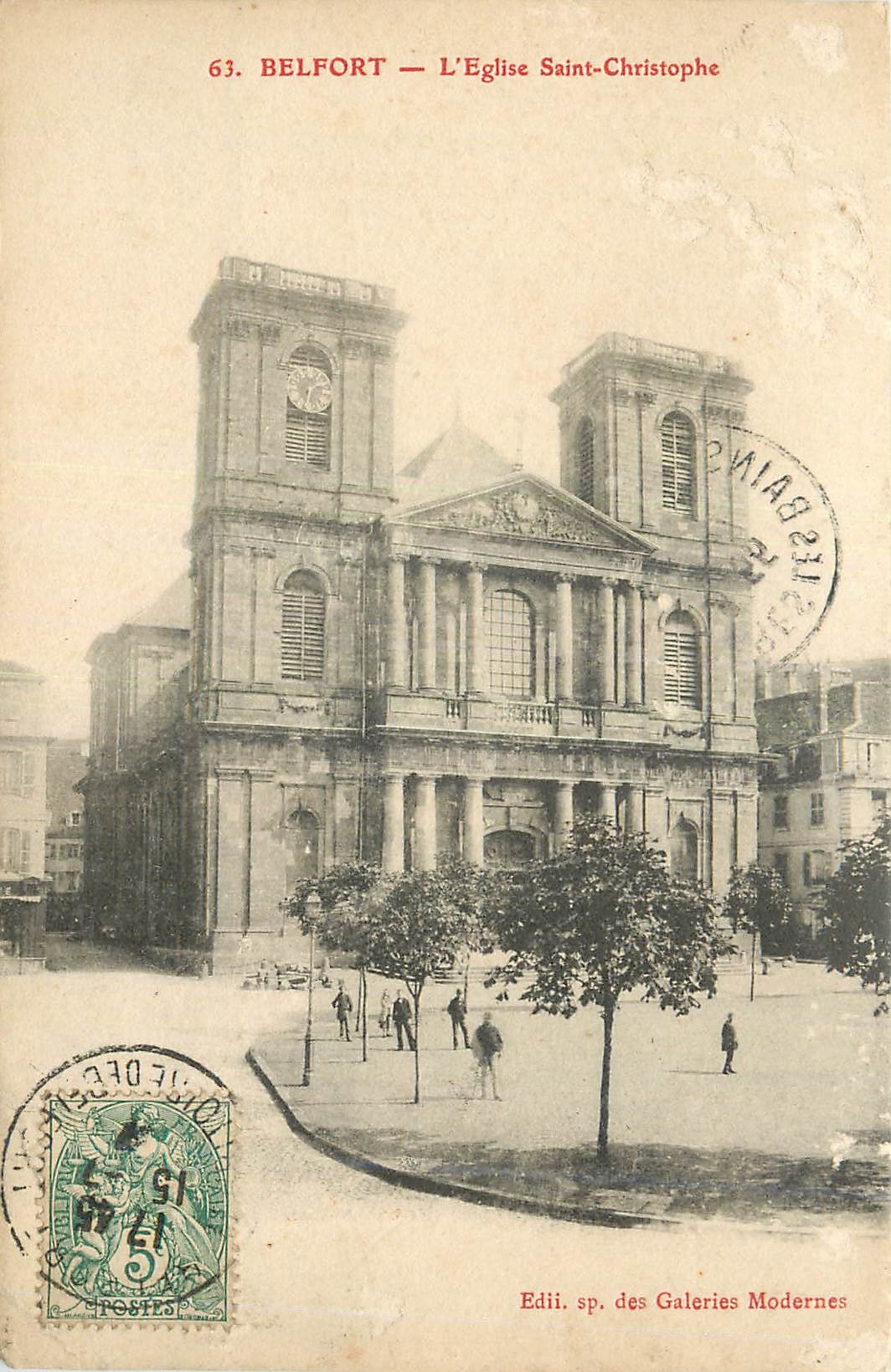 CPA Belfort L'Eglise Saint Christophe