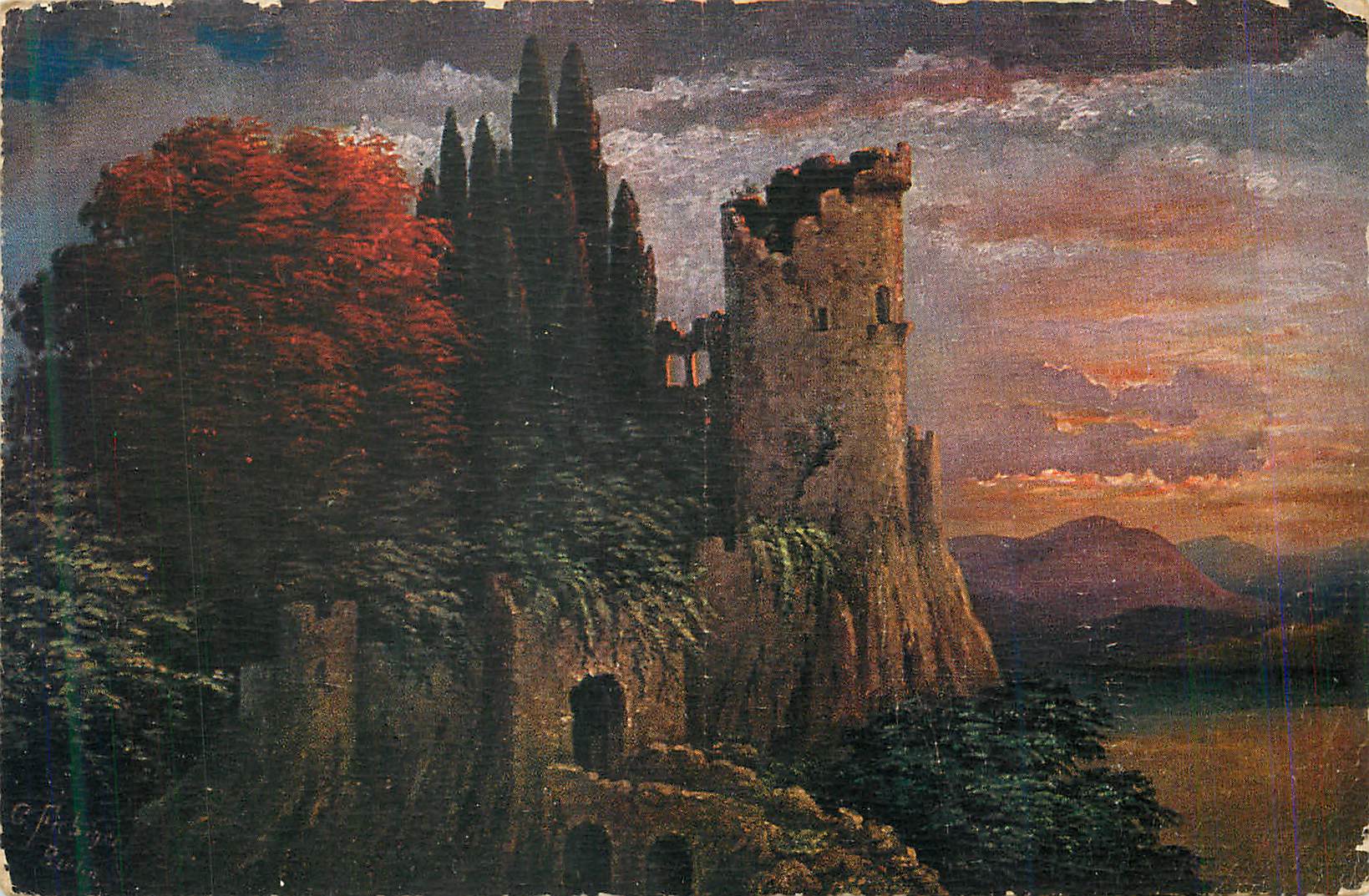 CPA Château Ruines