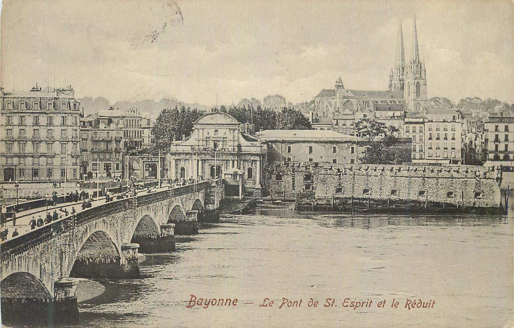CPA Bayonne Le Pont de St Esprit et le Reduit