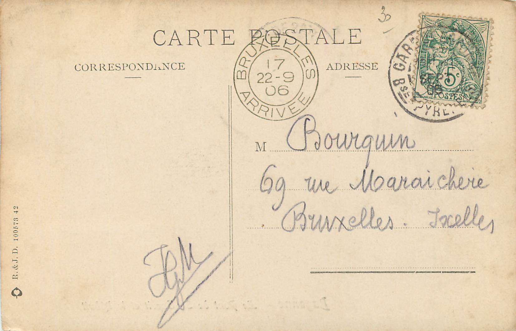 CPA Bayonne Le Pont de St Esprit et le Reduit — Rückseite