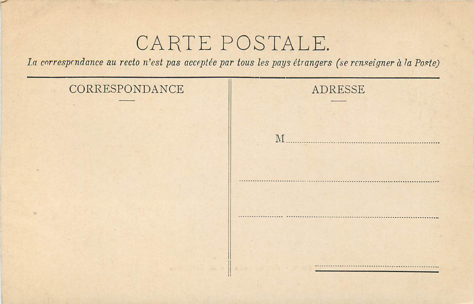 CPA Cannes Promenade de la Croisette — Rückseite