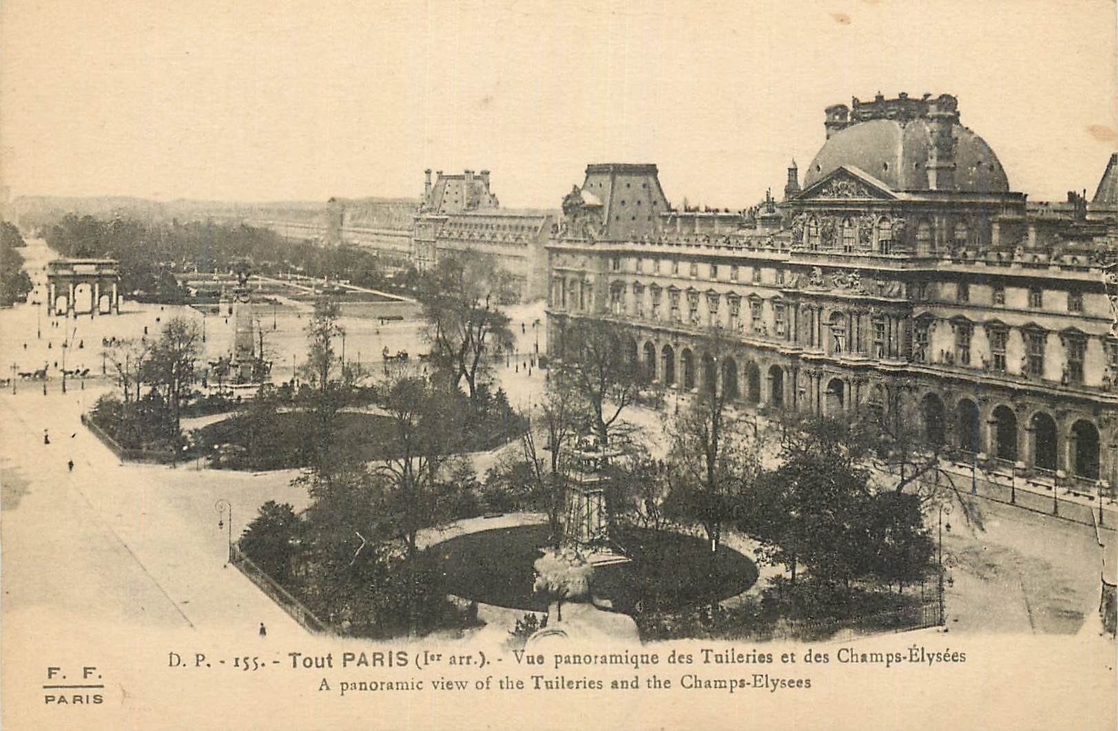 CPA Tout Paris (Ier Arr) Vue Panoramique des Tuileries et des Champs Elysees