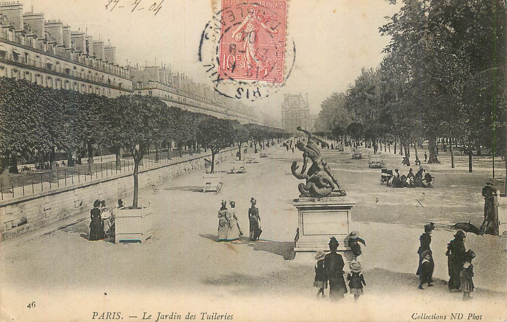 CPA Paris Le Jardin des Tuileries