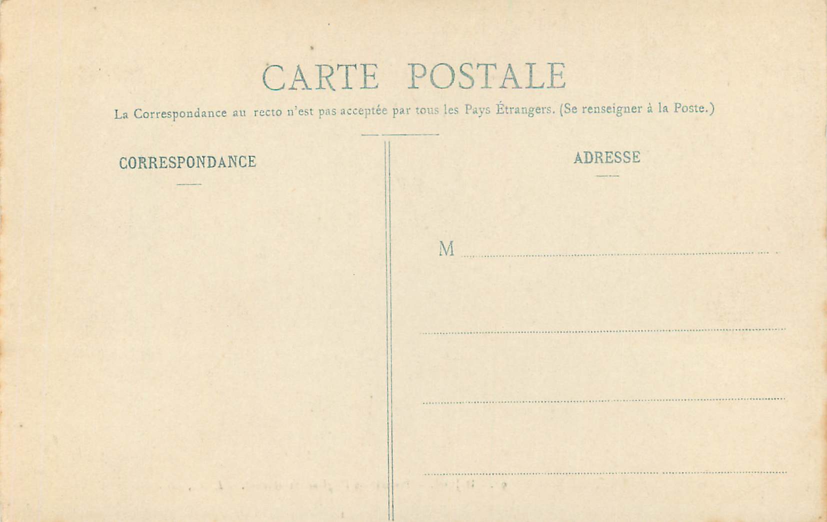 CPA Dijon Portail de l'Eglise St Michel — Rückseite