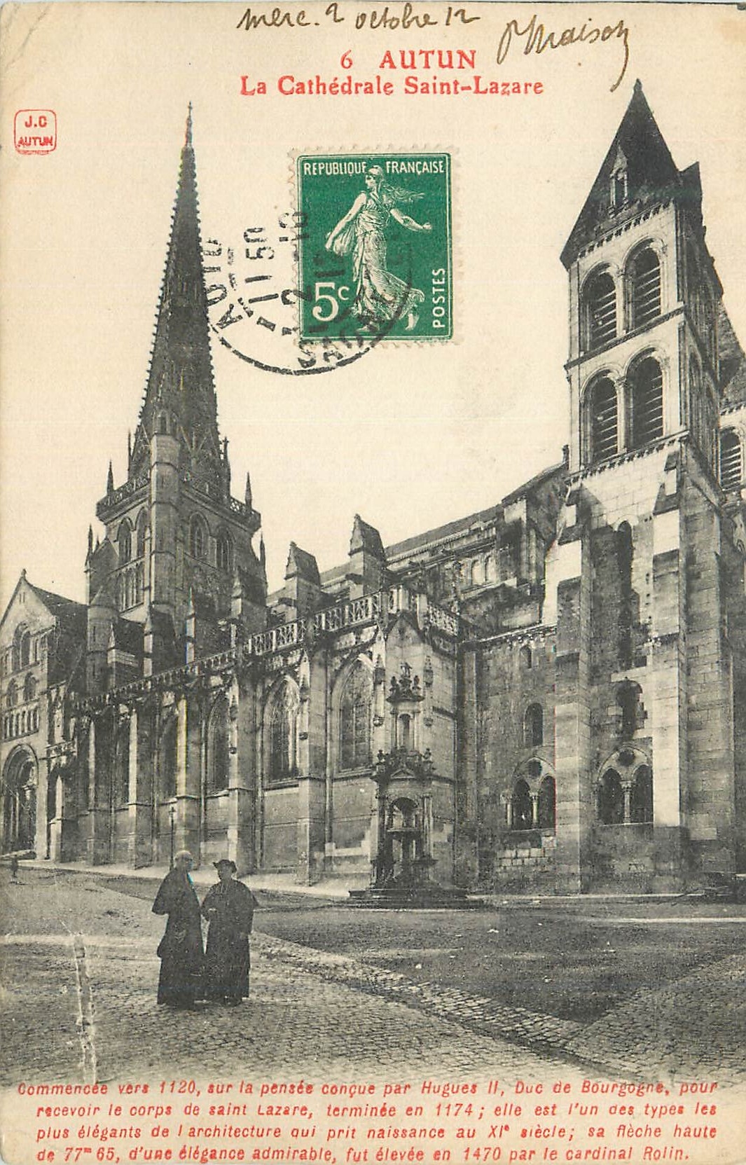 CPA Autun La Cathedrale Saint Lazare