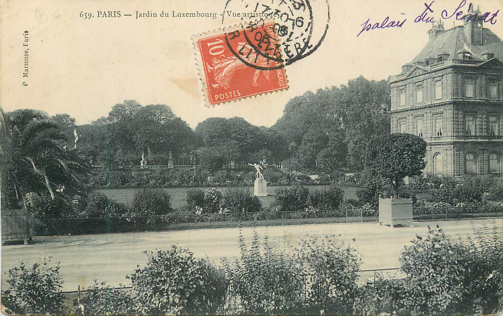 CPA Paris Jardin du Luxembourg Vue Artistique